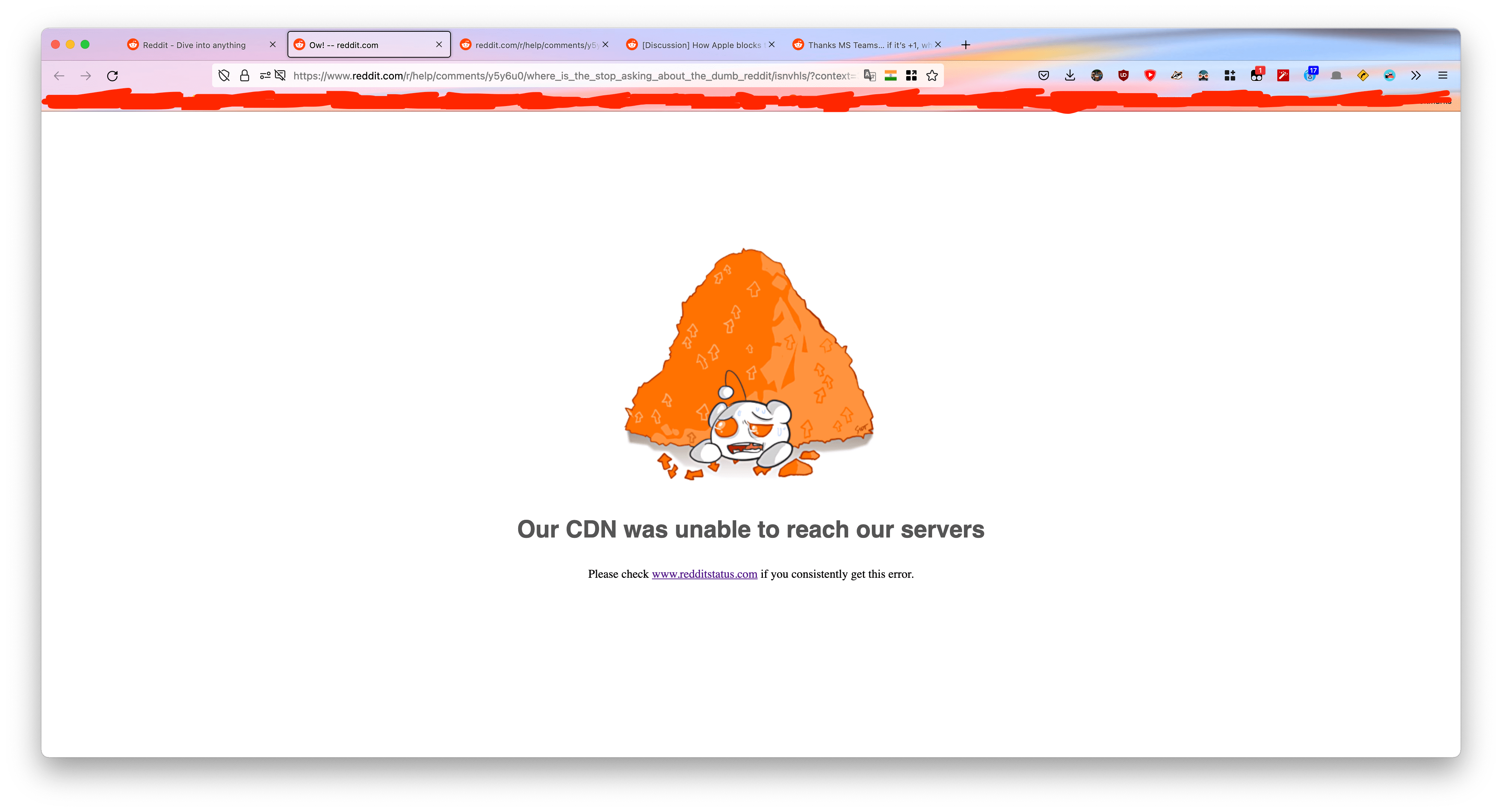 snoo is in PAIN r/TechNope