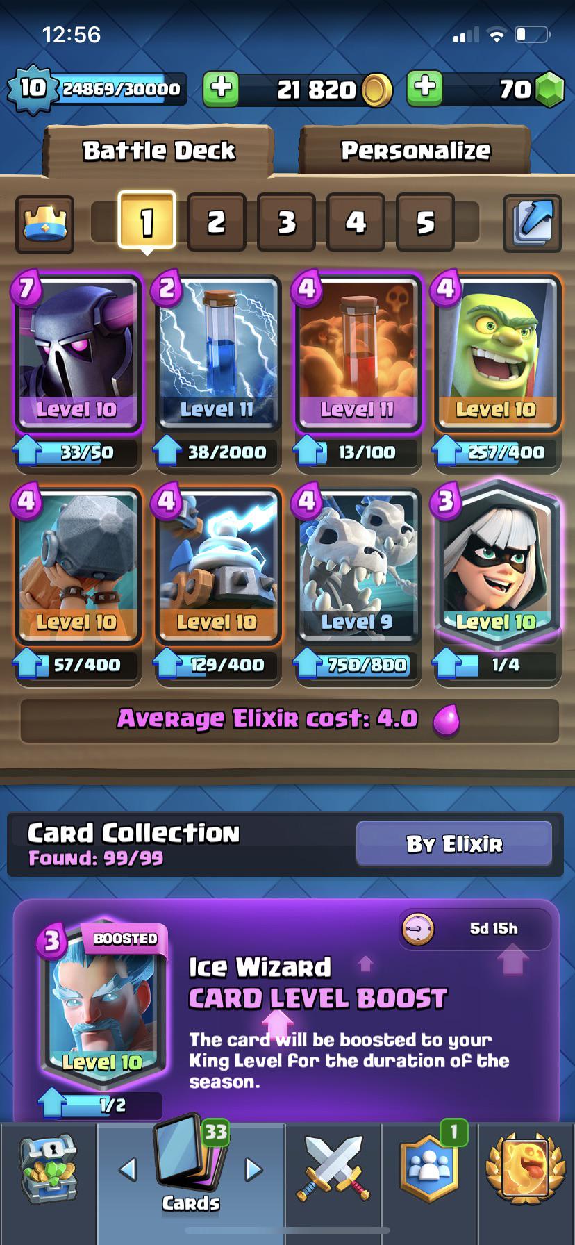 Rate my deck for master 1 ClashRoyale