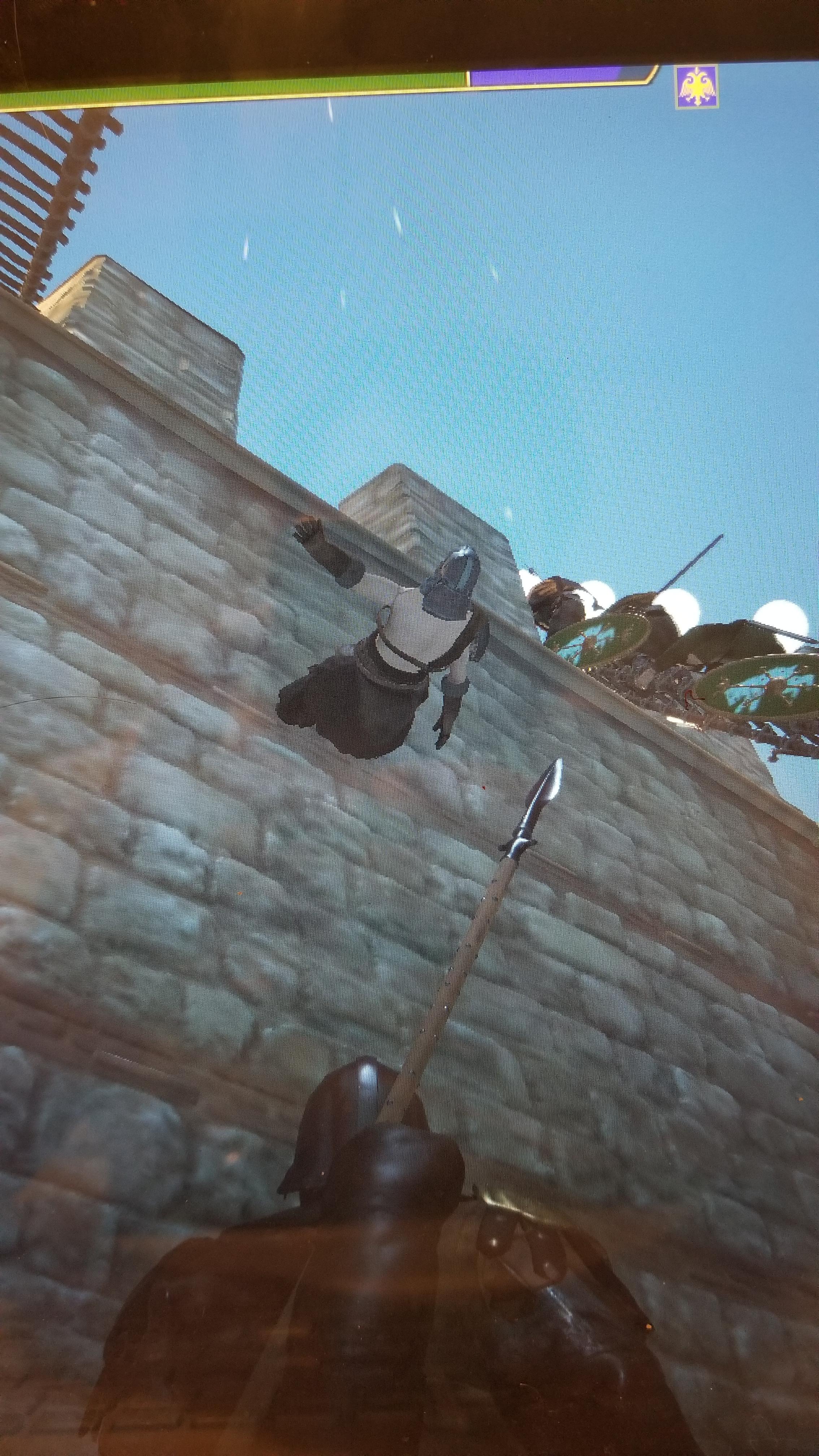 When the siege ladder is to full, so you decide to spider man that shit