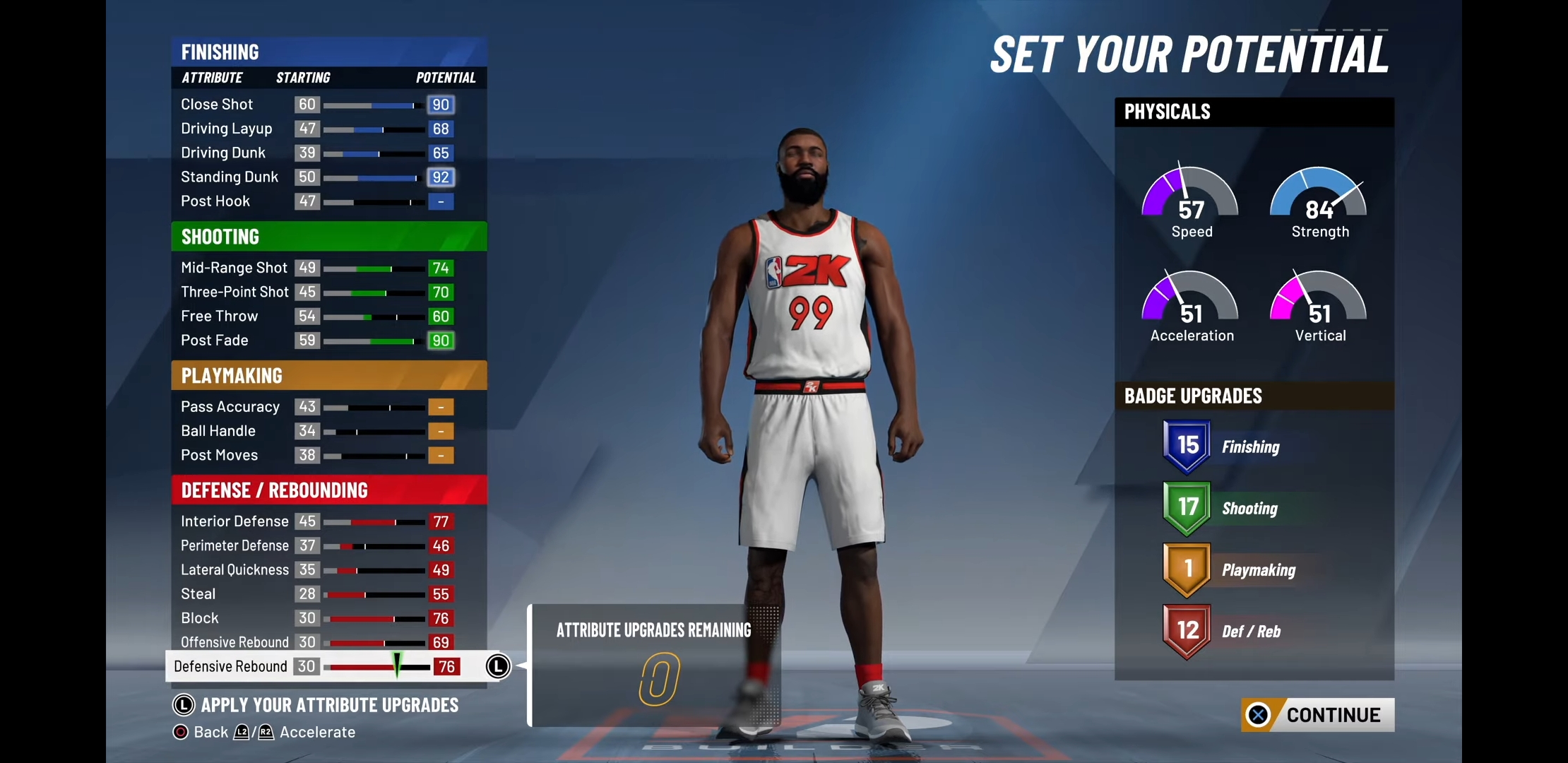 Thoughts on my 6'11 paint defender center build? r/NBA2k