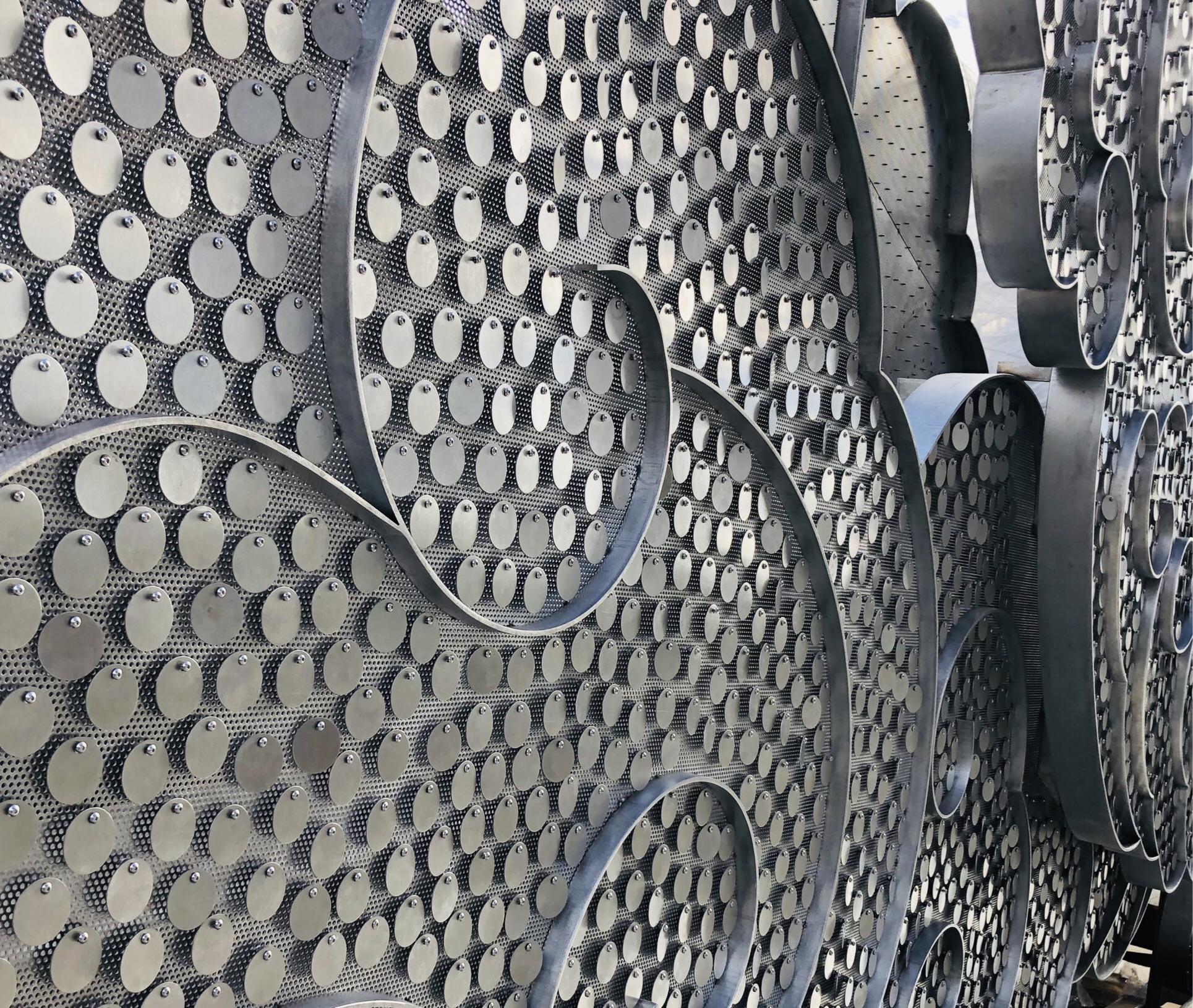 Closeup of Lincoln District Cloud Gate made by Horatio Law