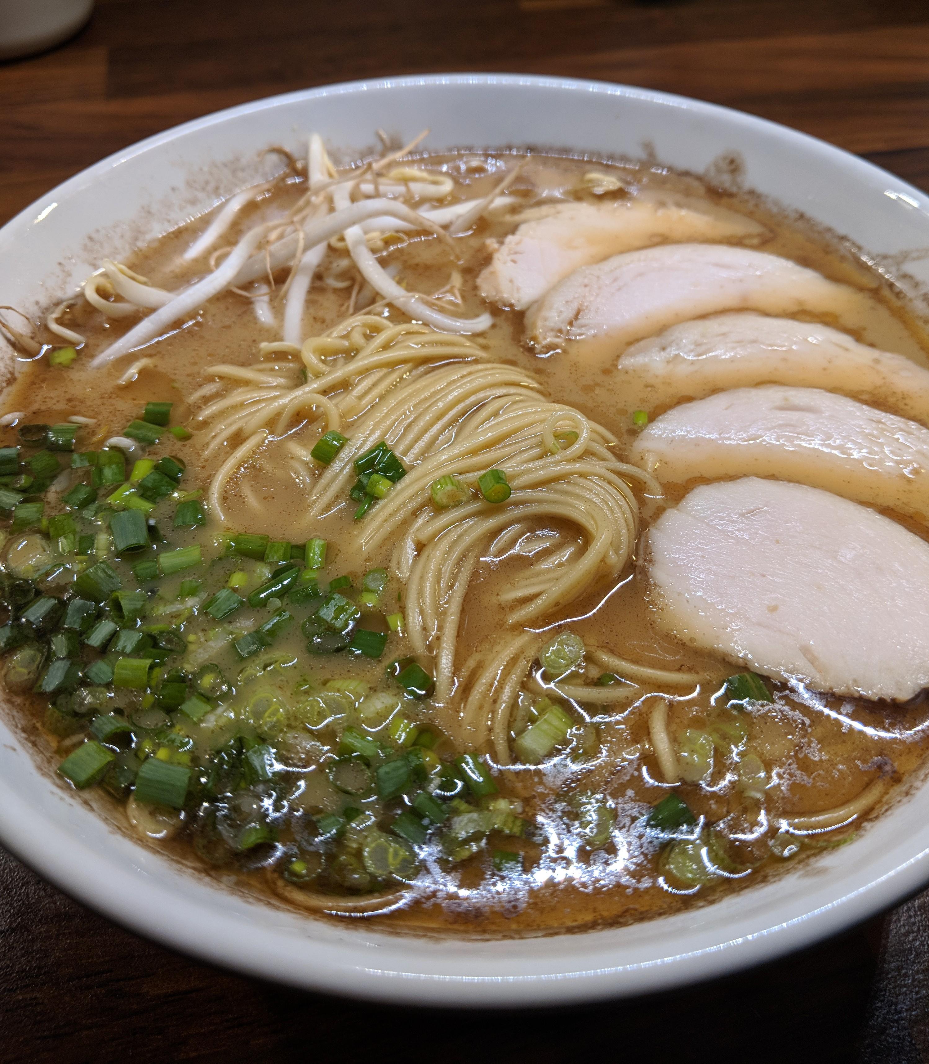 Tonkotsu type porky instant ramen from japan, really really good for an