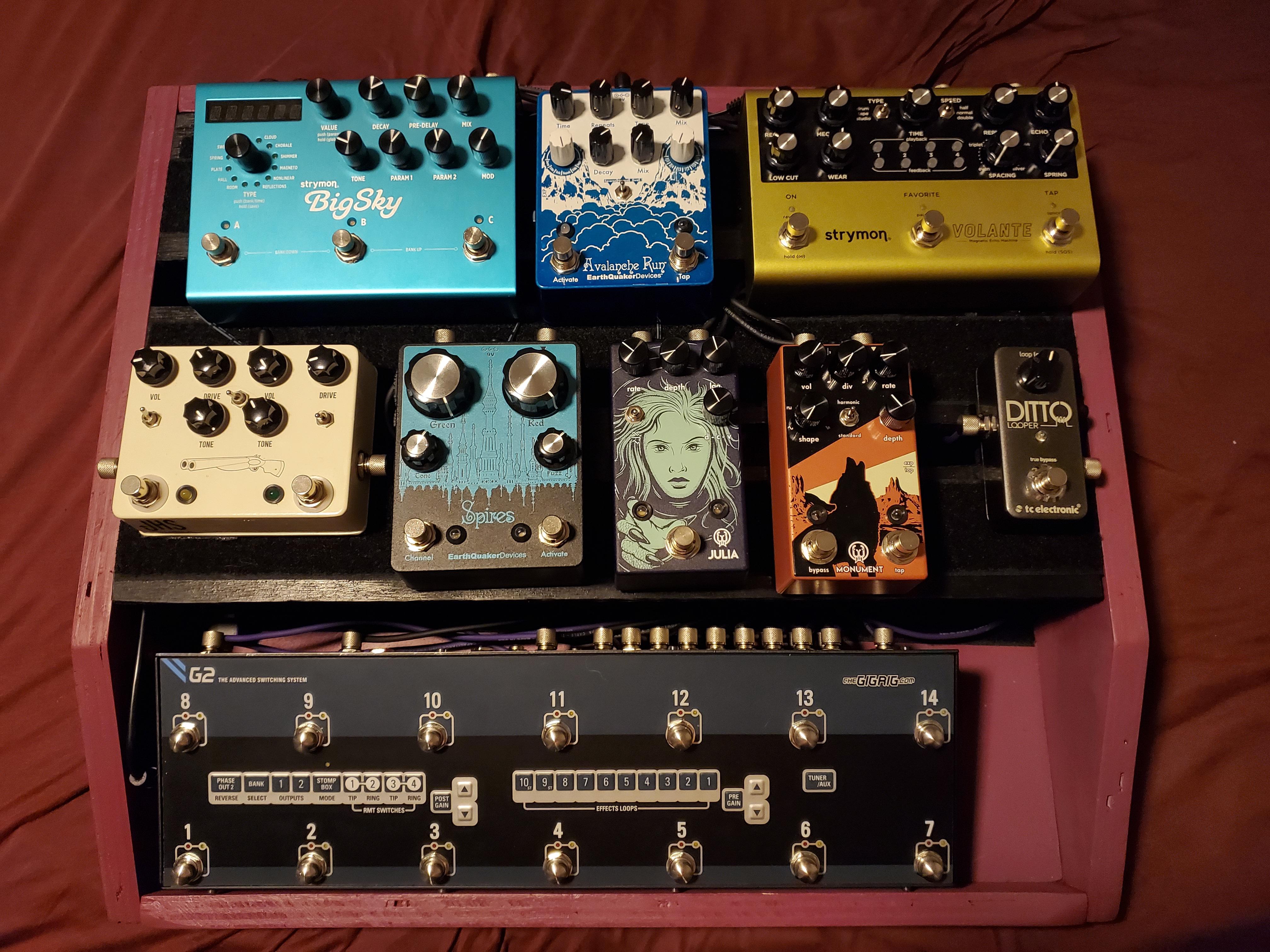 New Pedalboard Homemade Schmidt Array Board! r/guitarpedals