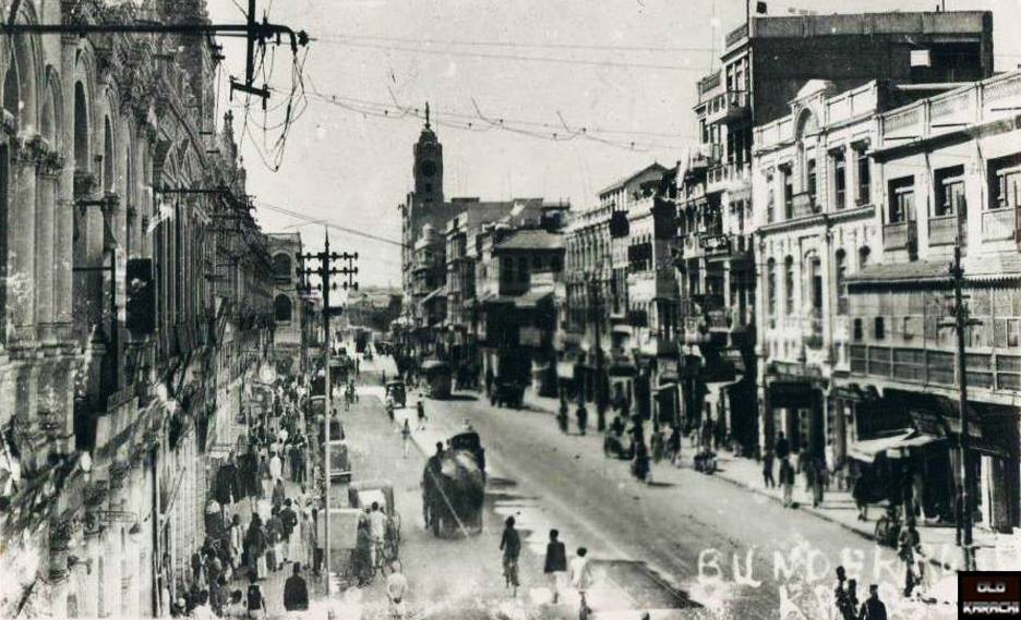 Bandar Road (now MA Jinnah Road), Karachi, 1940s r/ClassicDesiCool