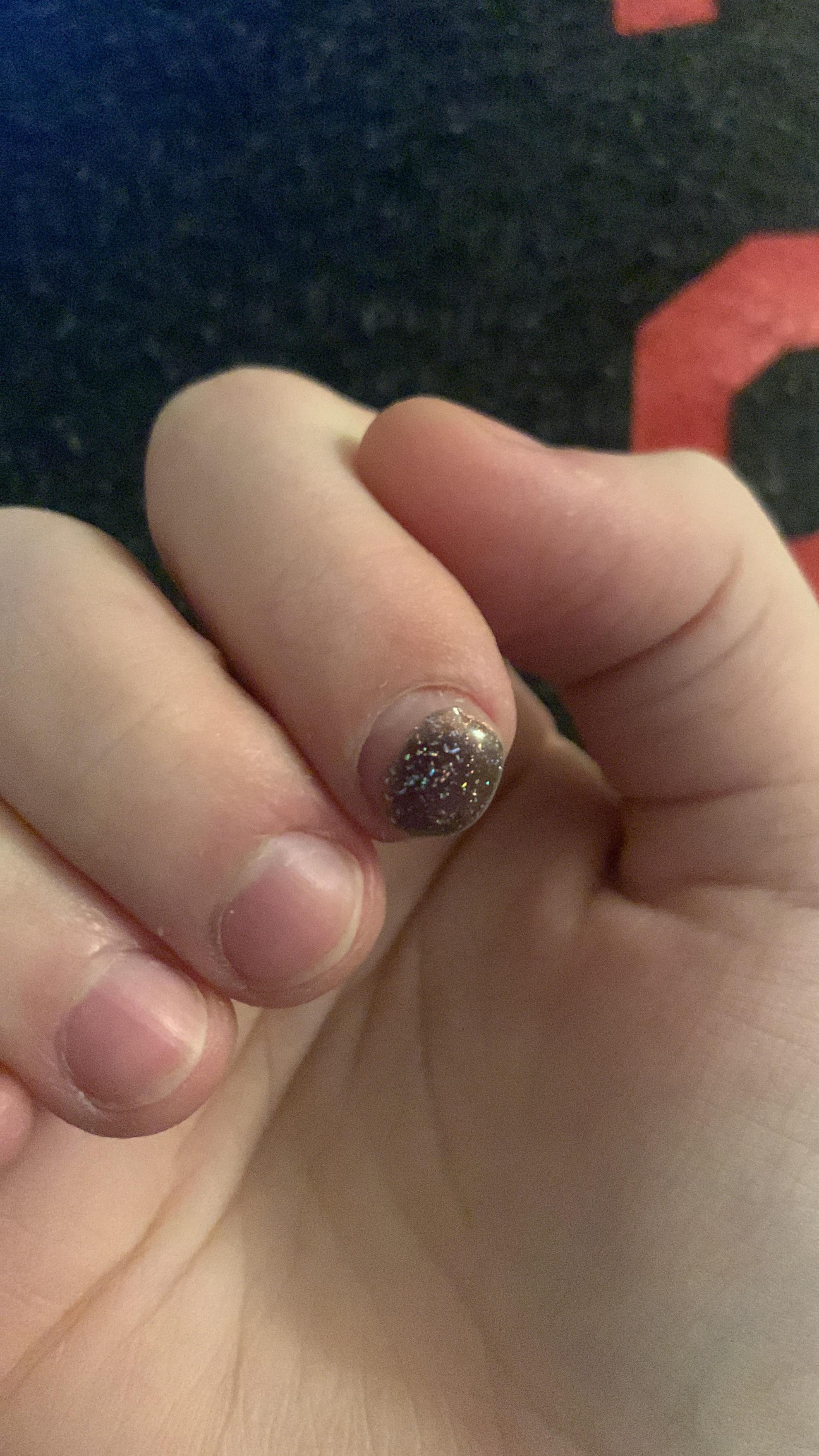 Nail polish always peels off within hours. except for one of my nails