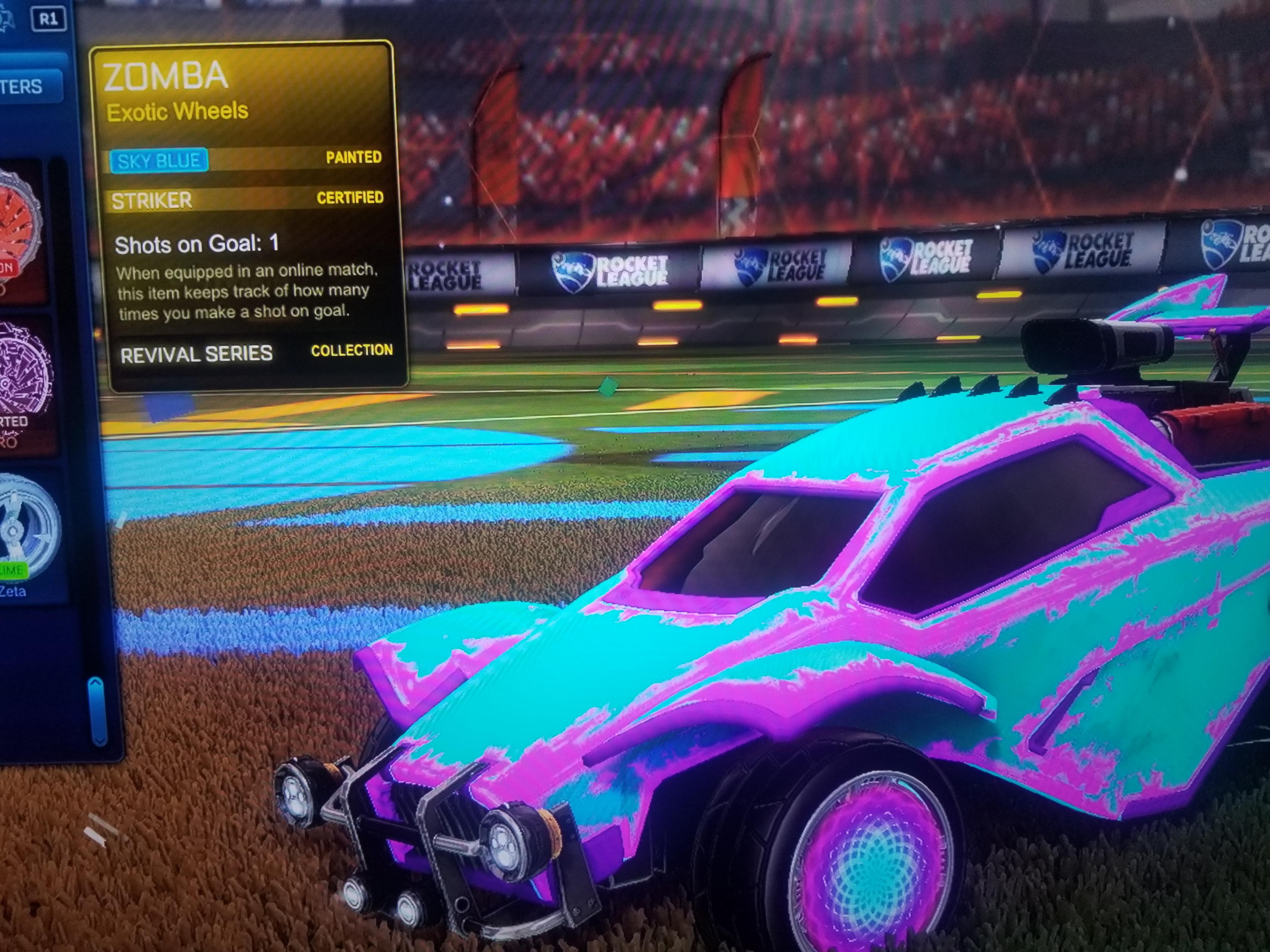 [H] Zomba Sky Blue Striker [W] Offers r/RocketLeaguePS4Trades