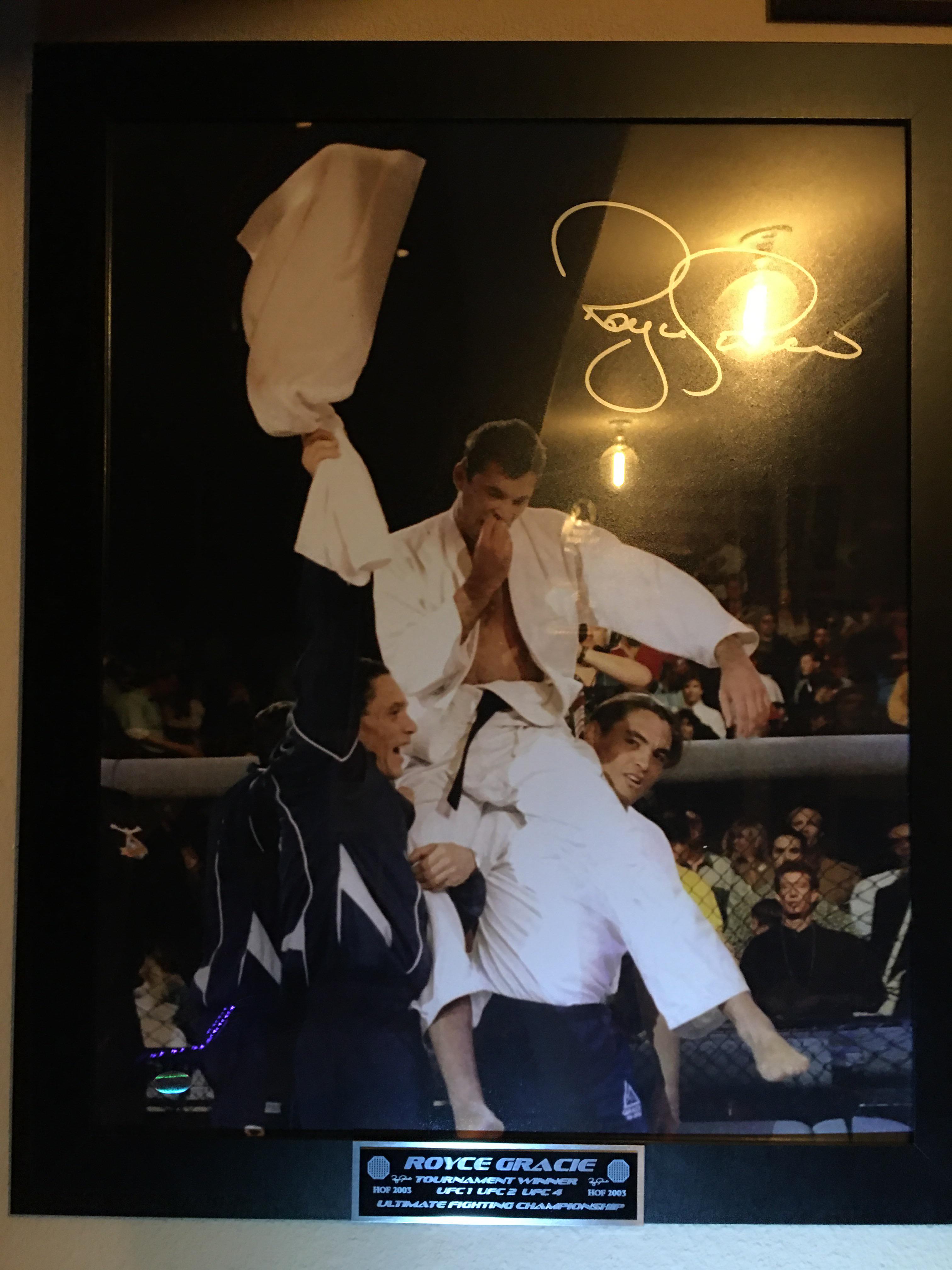 And another from my collection, Royce Gracie. Just after winning UFC 1