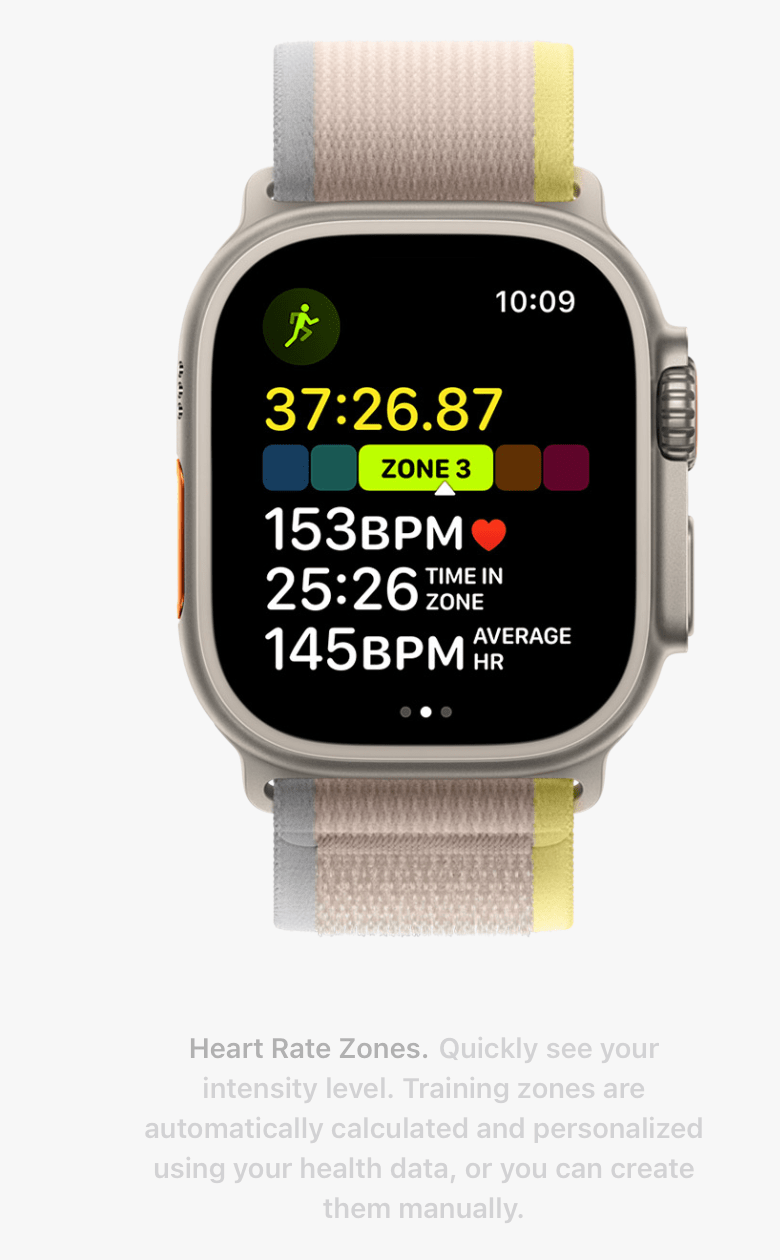 Will heart rate zones be a part of watchOS 9, or is it specific to the