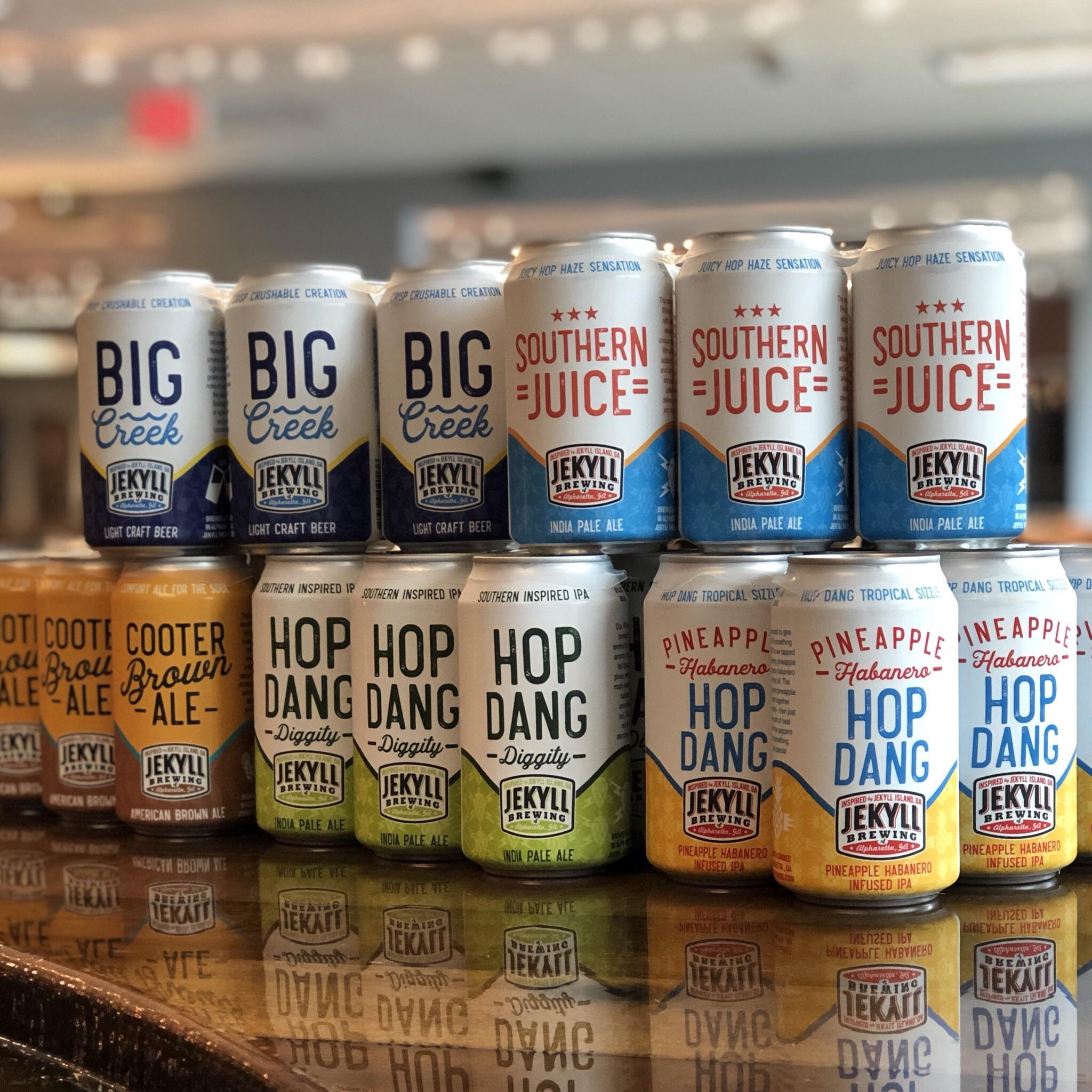 Jekyll Brewing has rebranded can designs for five of the classic brands