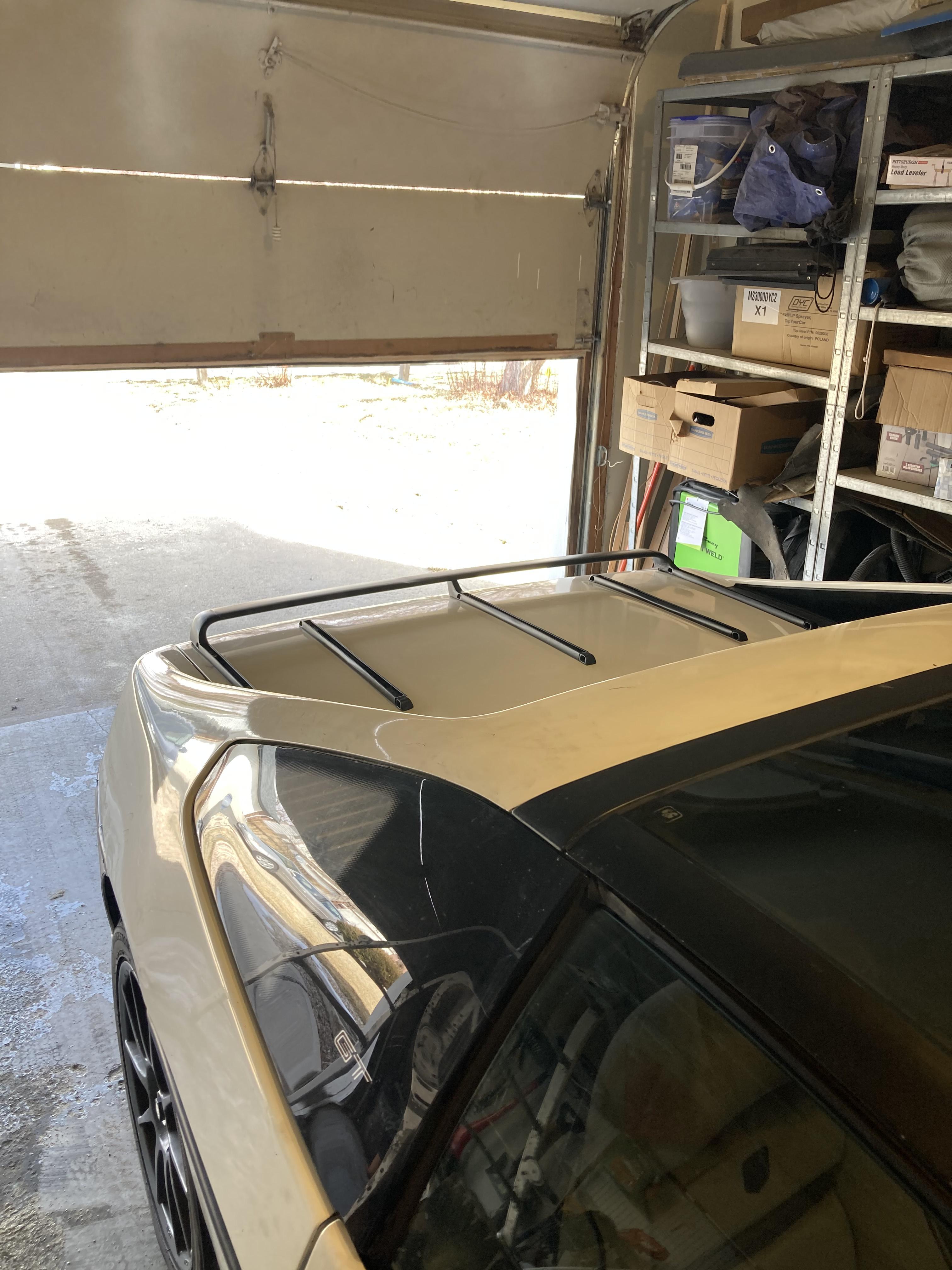 Finally had time to refinish my custom trunk rack for my GT! (Howto in