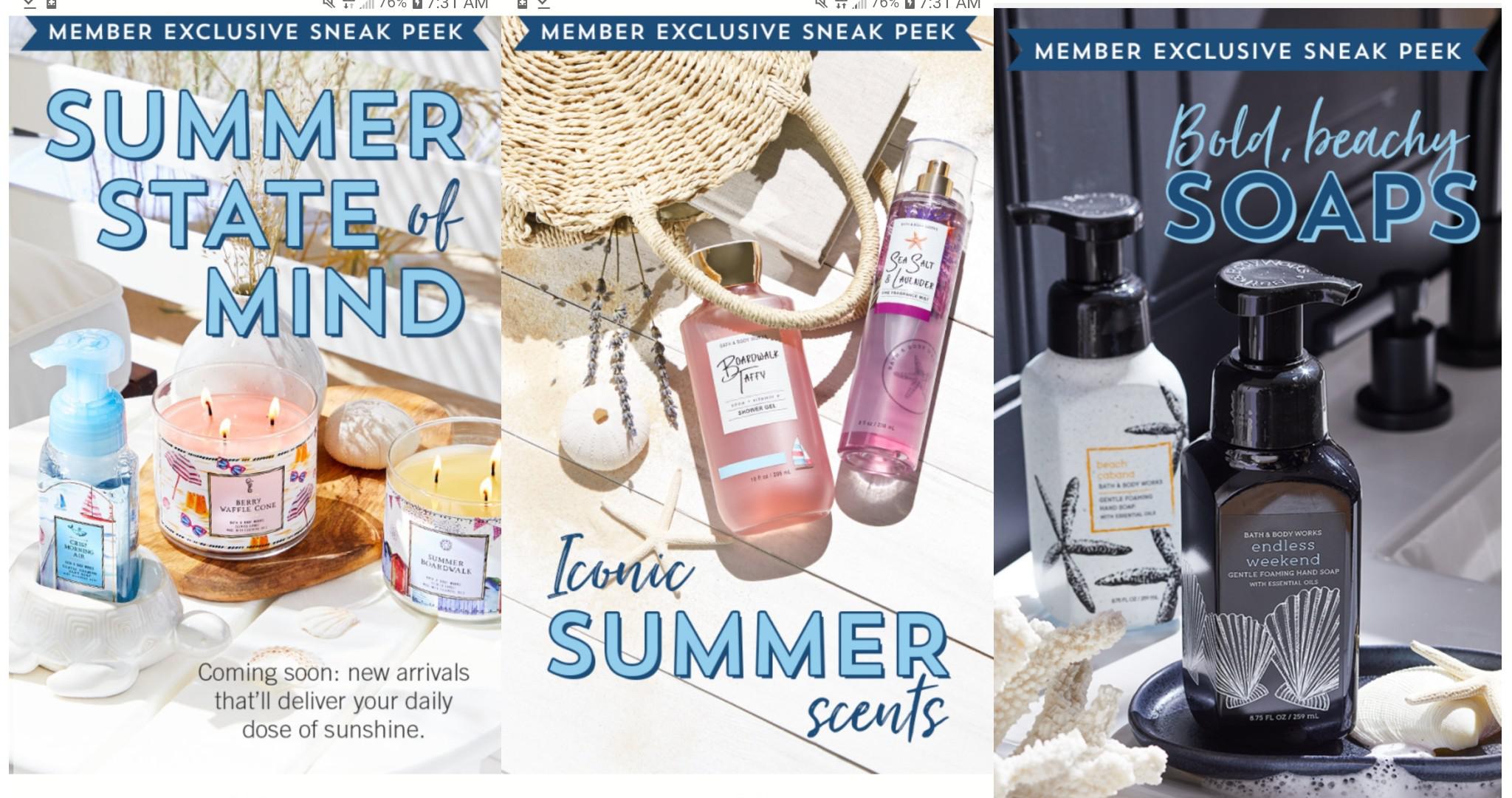 New Summer Sets??? r/bathandbodyworks