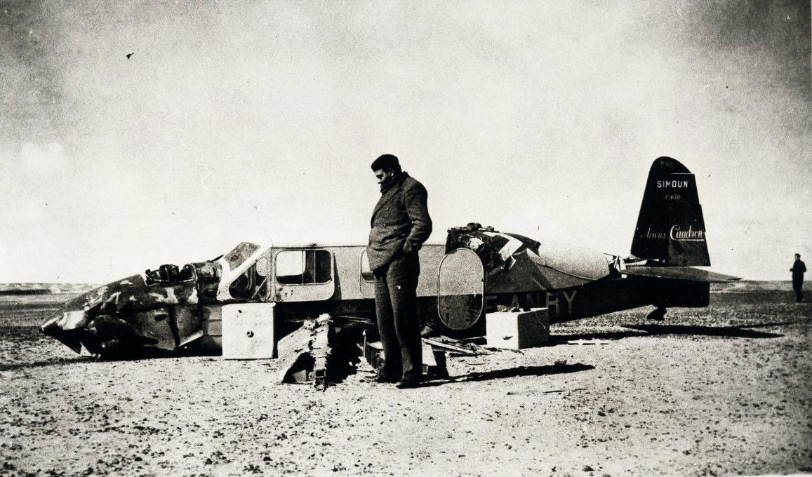 Antoine de SaintExupéry after his crash in the Libyan desert, 1935