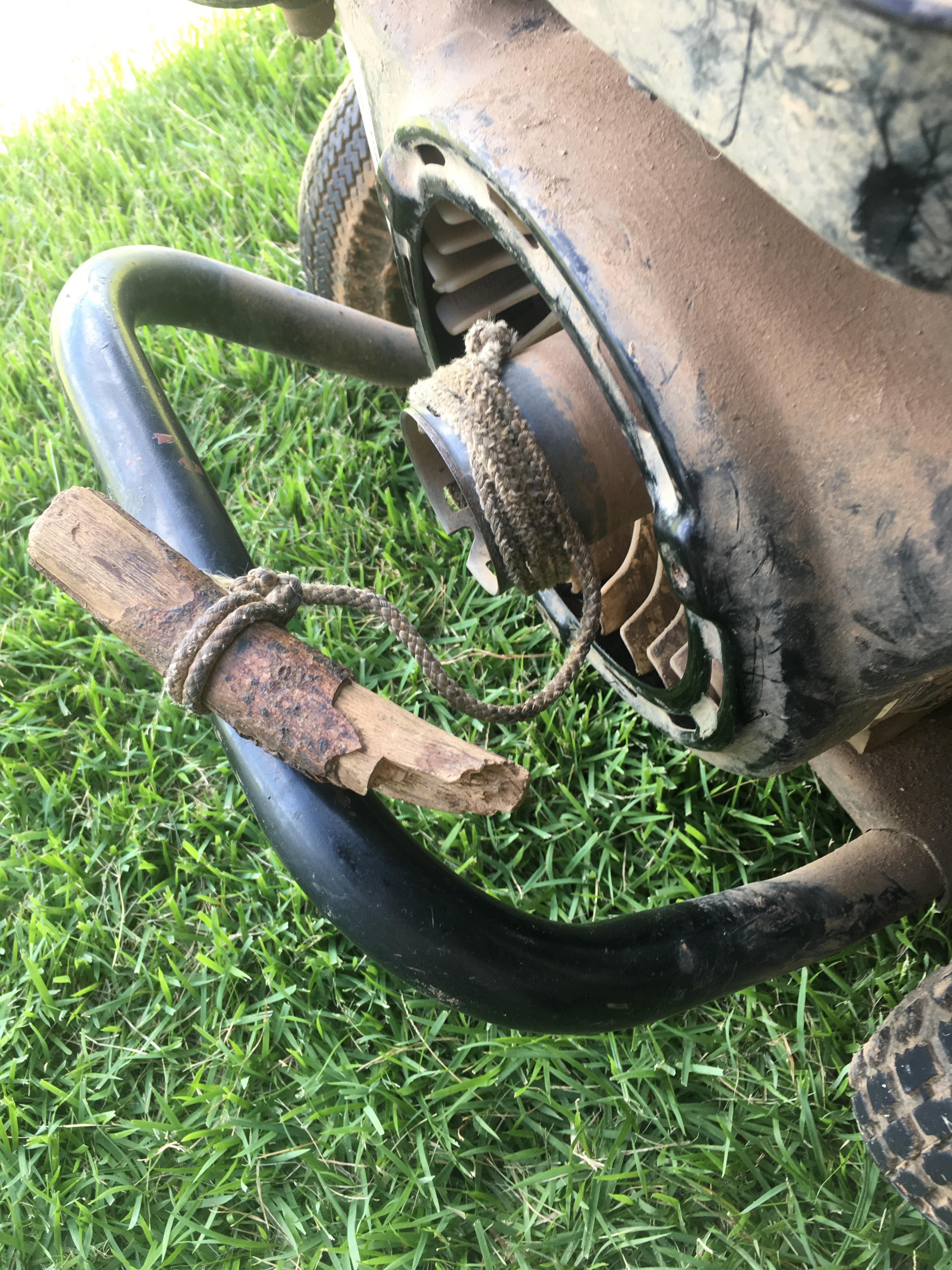 My works solution to a broken pull cord on the power washer r/OSHA
