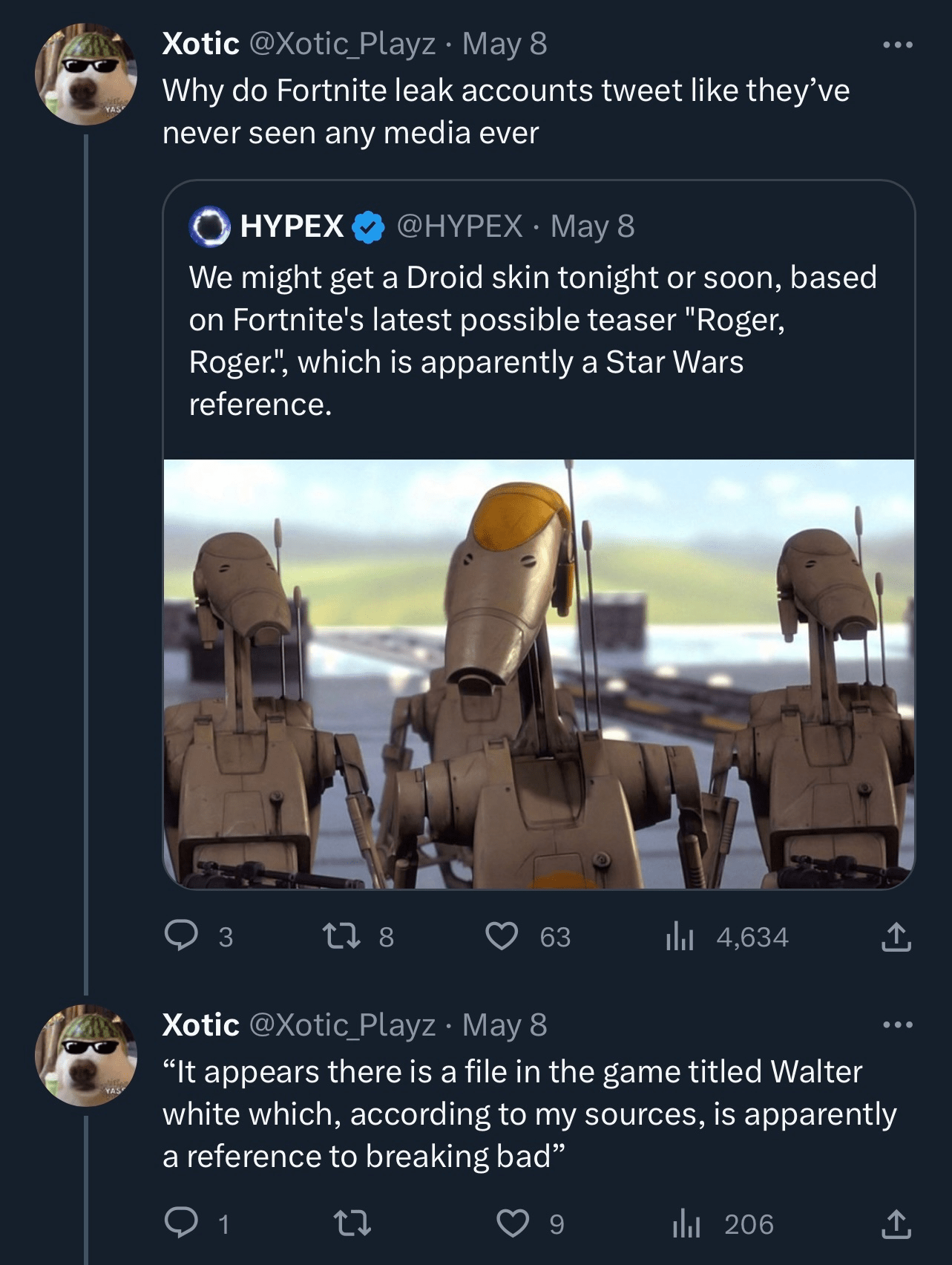 Fortnite leaks : NonPoliticalTwitter