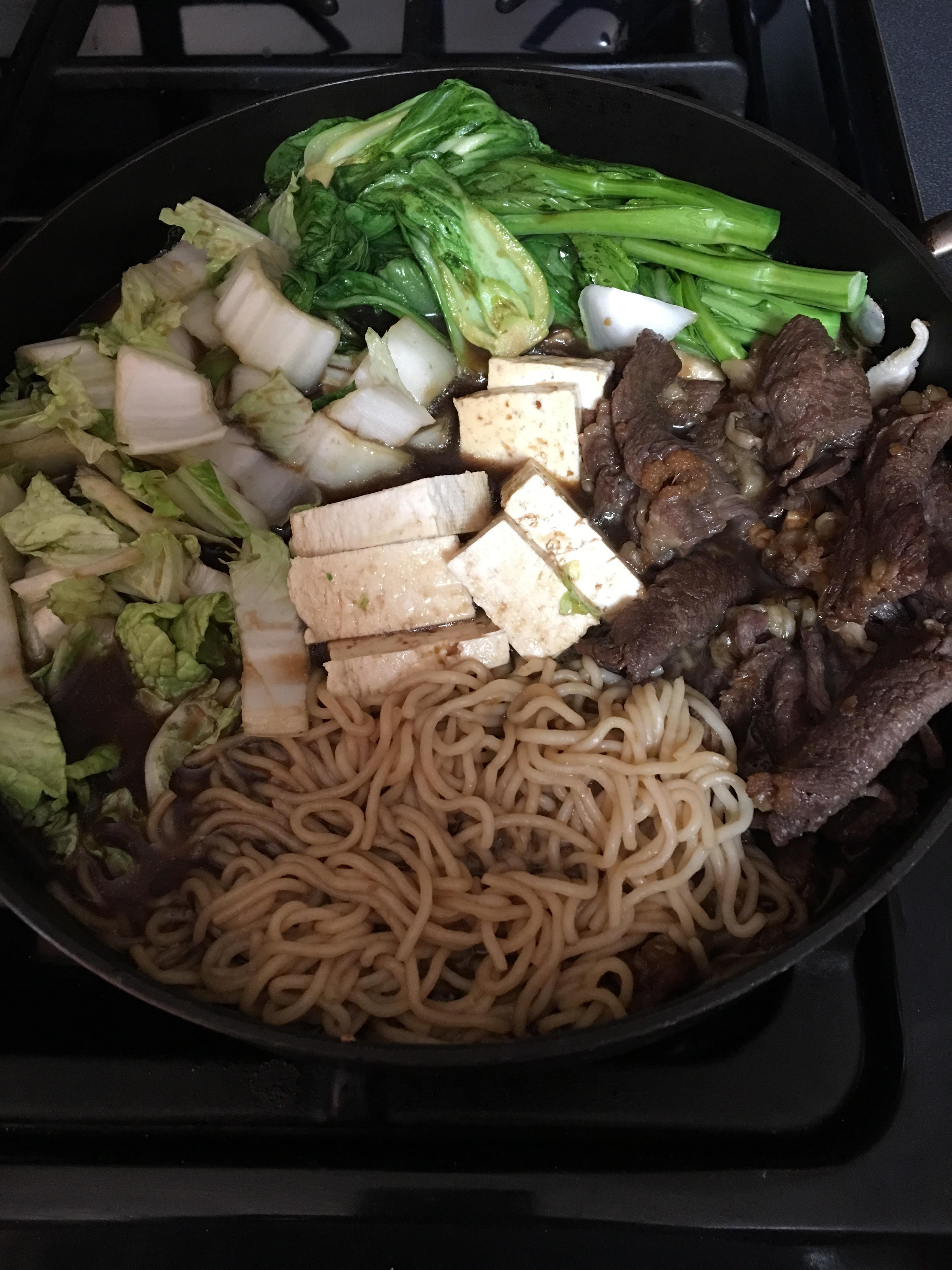 Homemade “sukiyaki” in a skillet r/1200isplenty