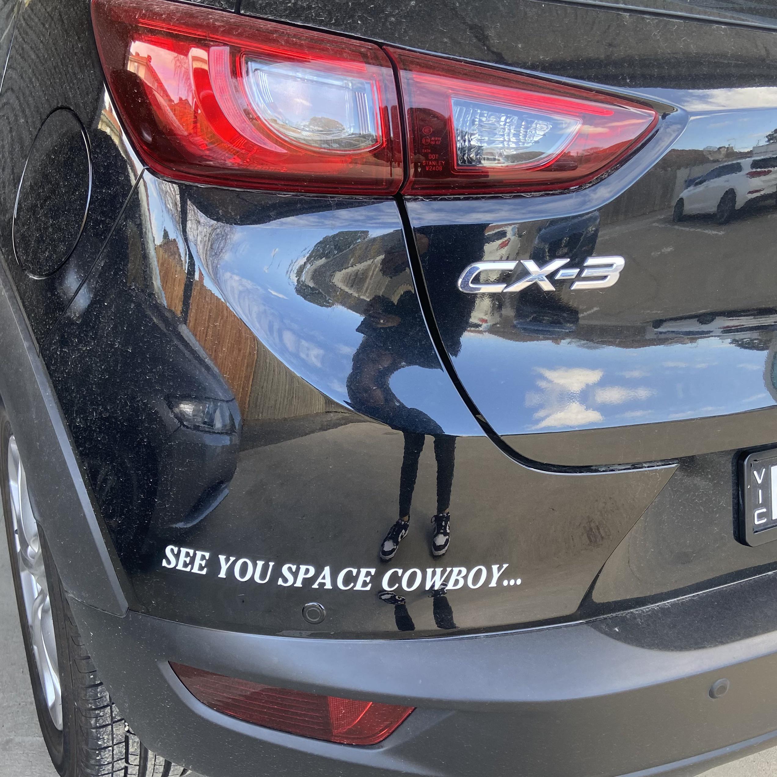 Finally got around to putting this sticker on my car ) (I know my car