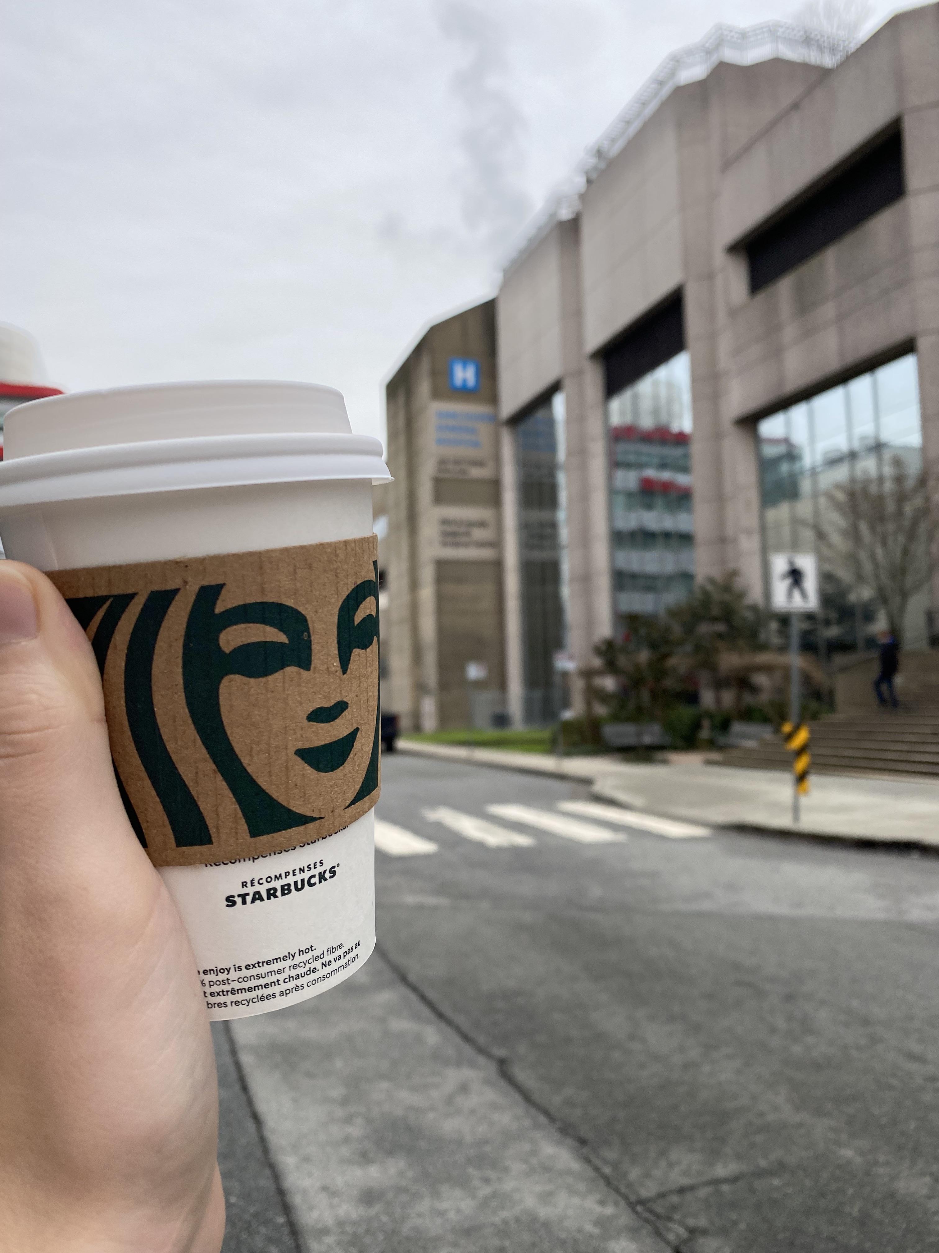 Thank you Vancouver! Some kind people dropped off Starbucks gift cards