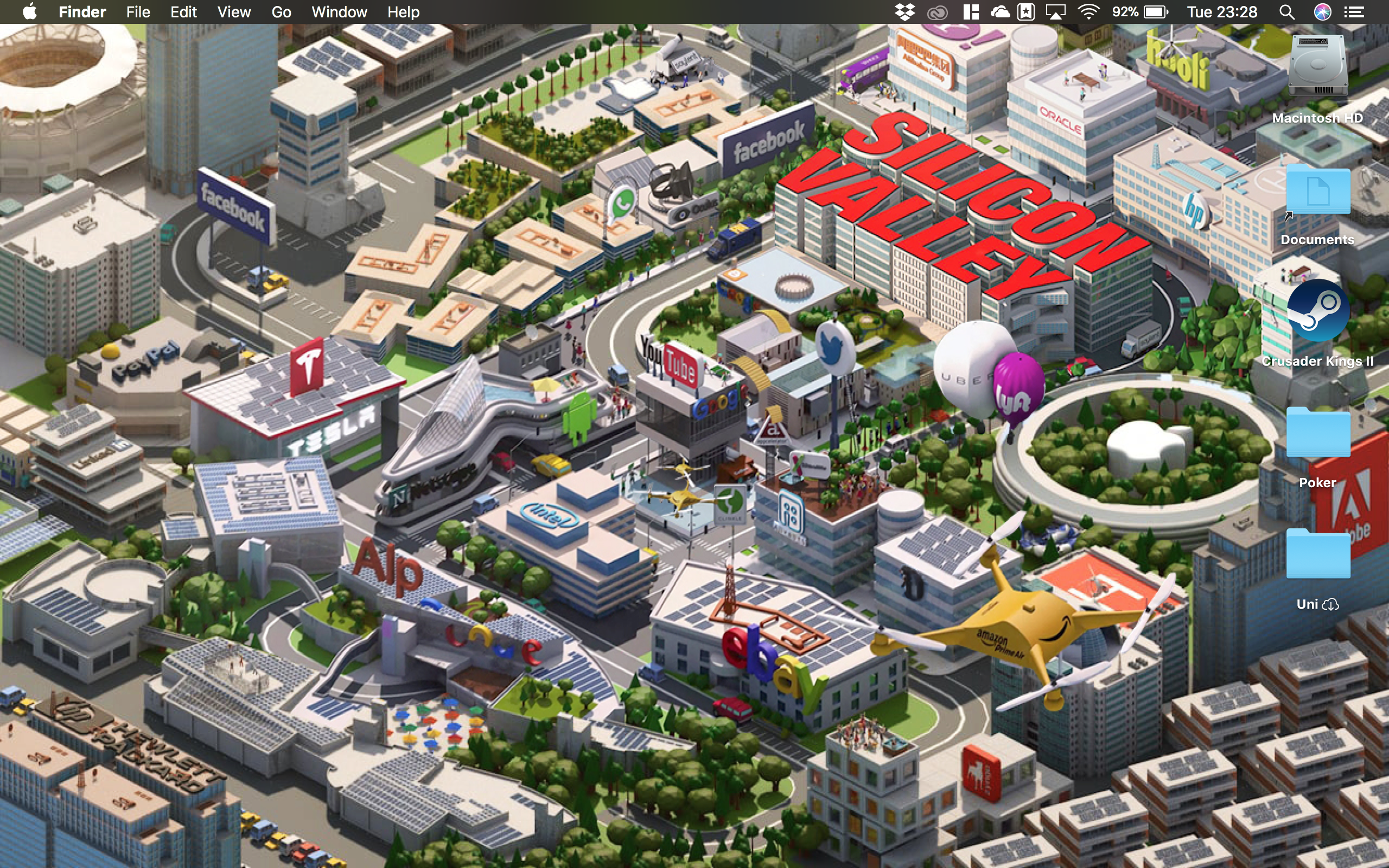 The Silicon Valley title sequence looks fantastic as a Mac retina