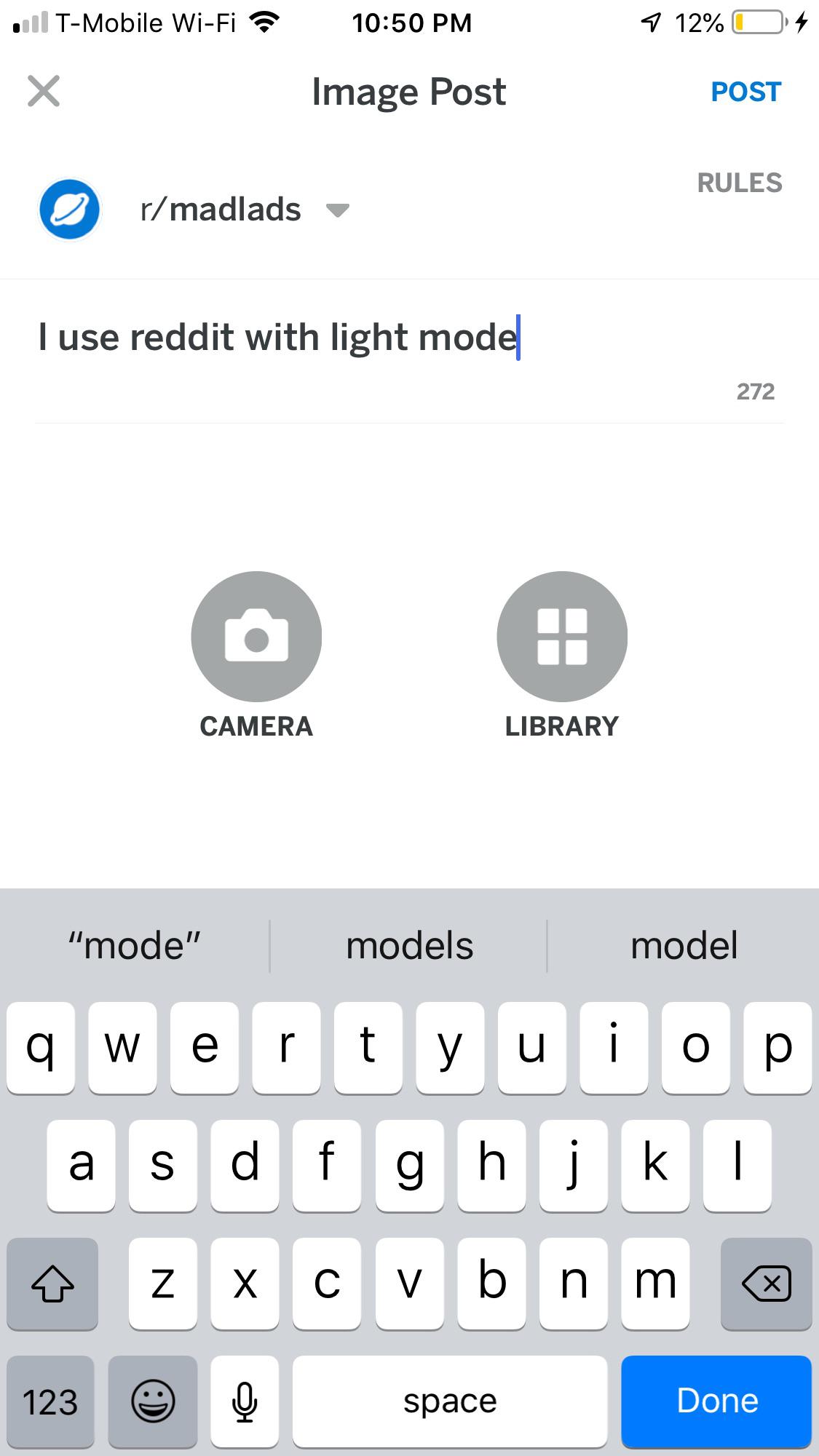 I use reddit with light mode r/madlads
