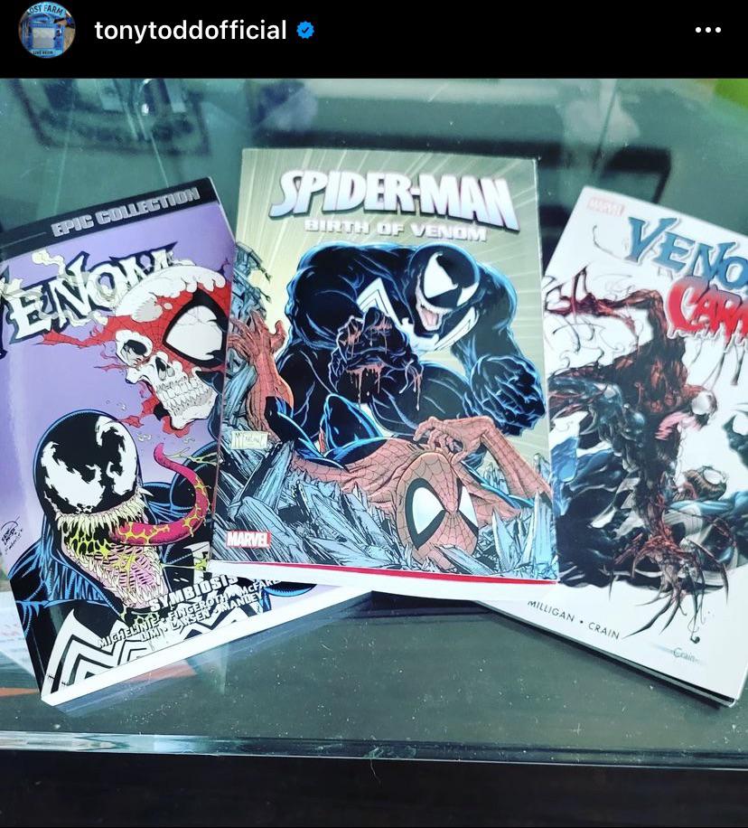 Tony Todd, the voice actor for Venom in SpiderMan 2 posted this with
