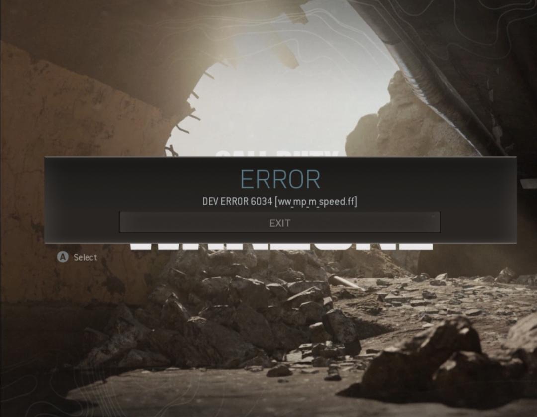 This error happens whenever i try to play a MW multiplayer game. Only