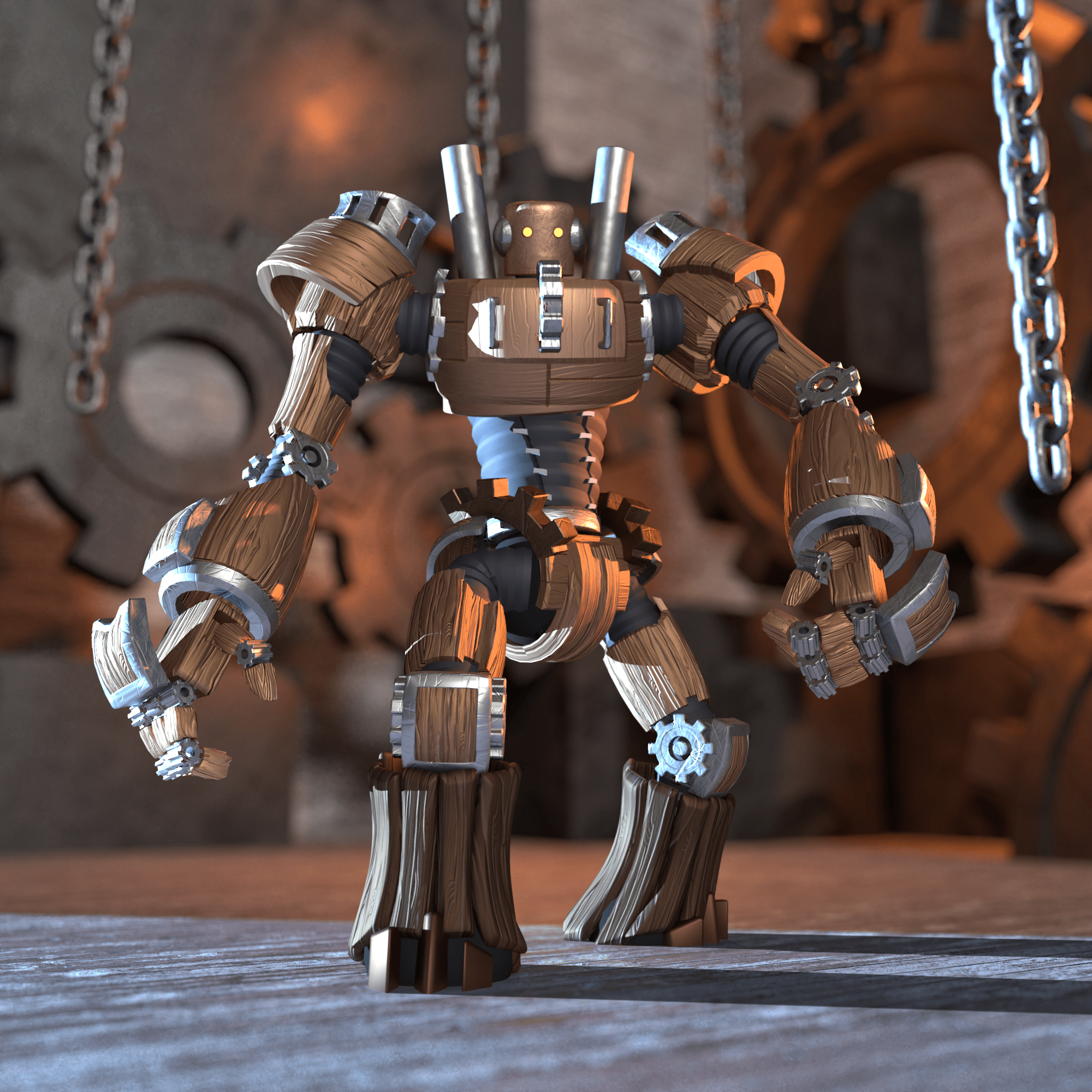 Clockwork Beast (Dungeons & Dragons Clockwork Compendium) r/blender