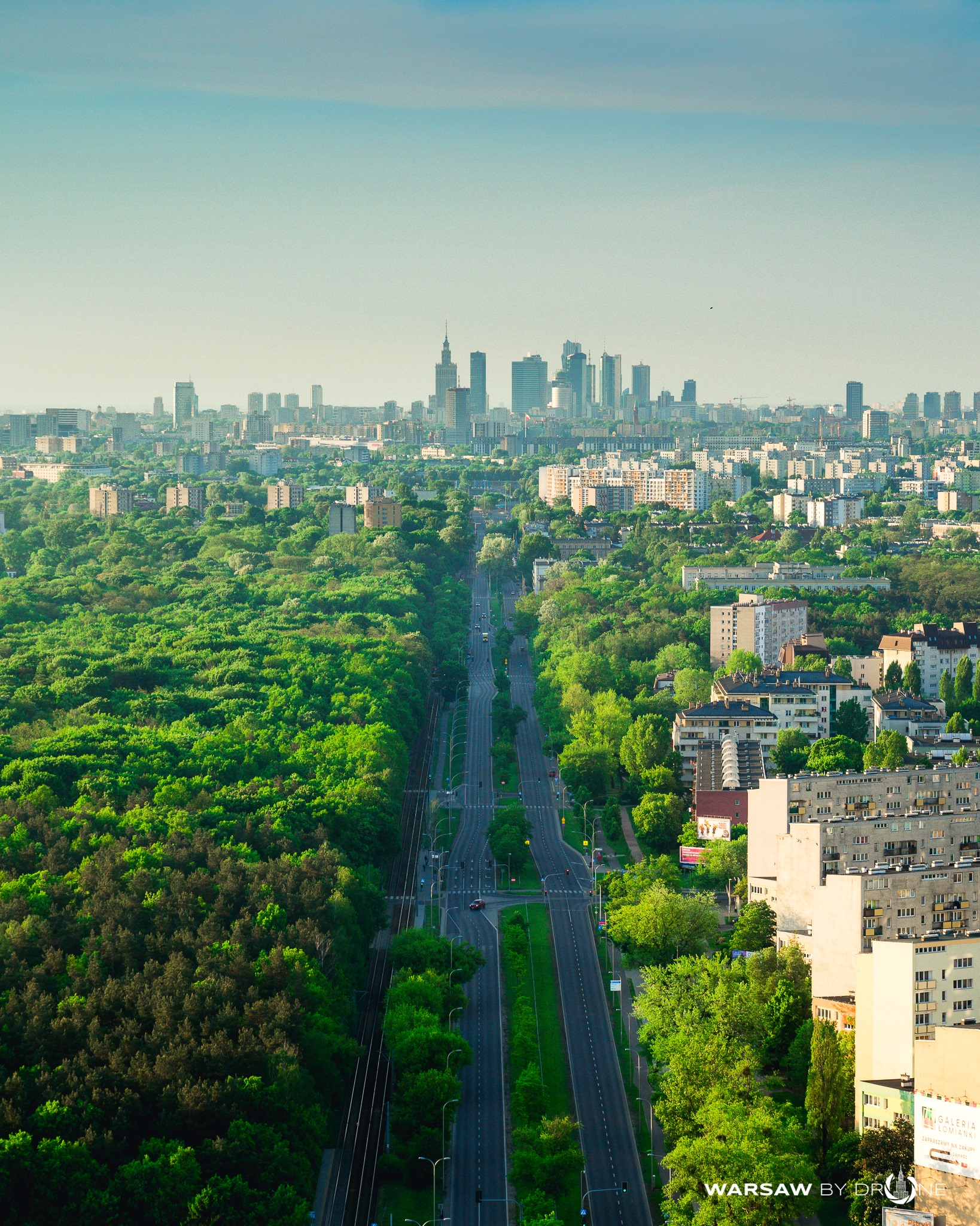 Warsaw is pretty green city r/CityPorn