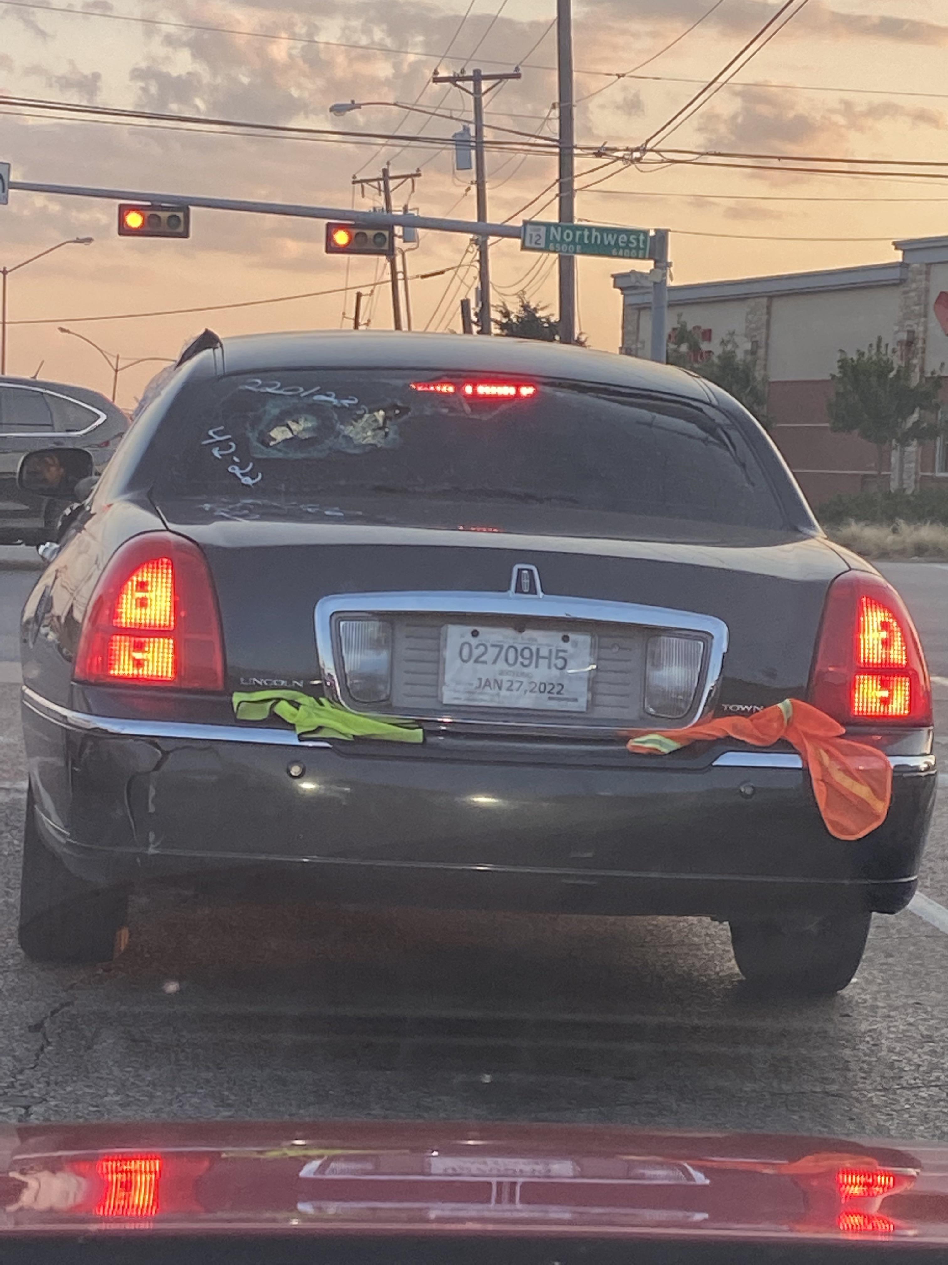 Sure, this looks like a brand new car with its temporary tag. Is this