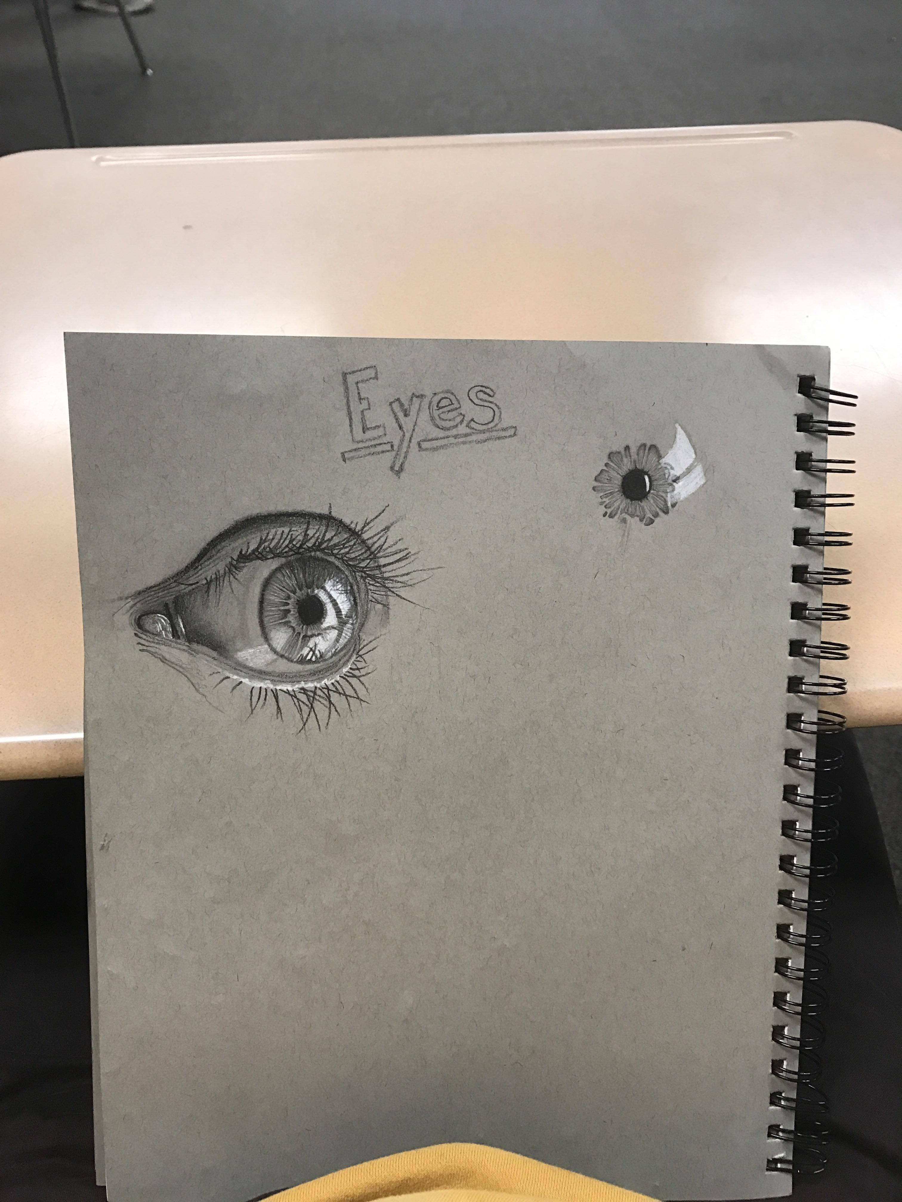 First pages in my toned gray sketchbook will be dedicated to breaking