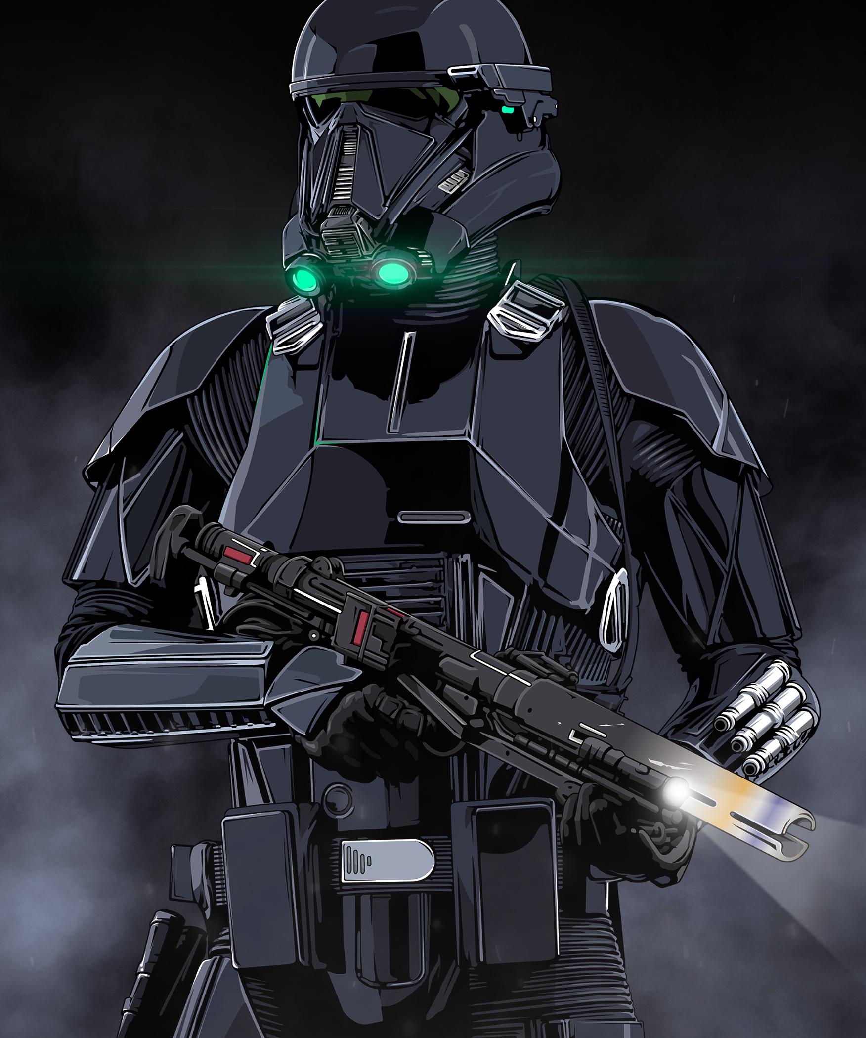 Just finished some Death Trooper vector art r/StarWars