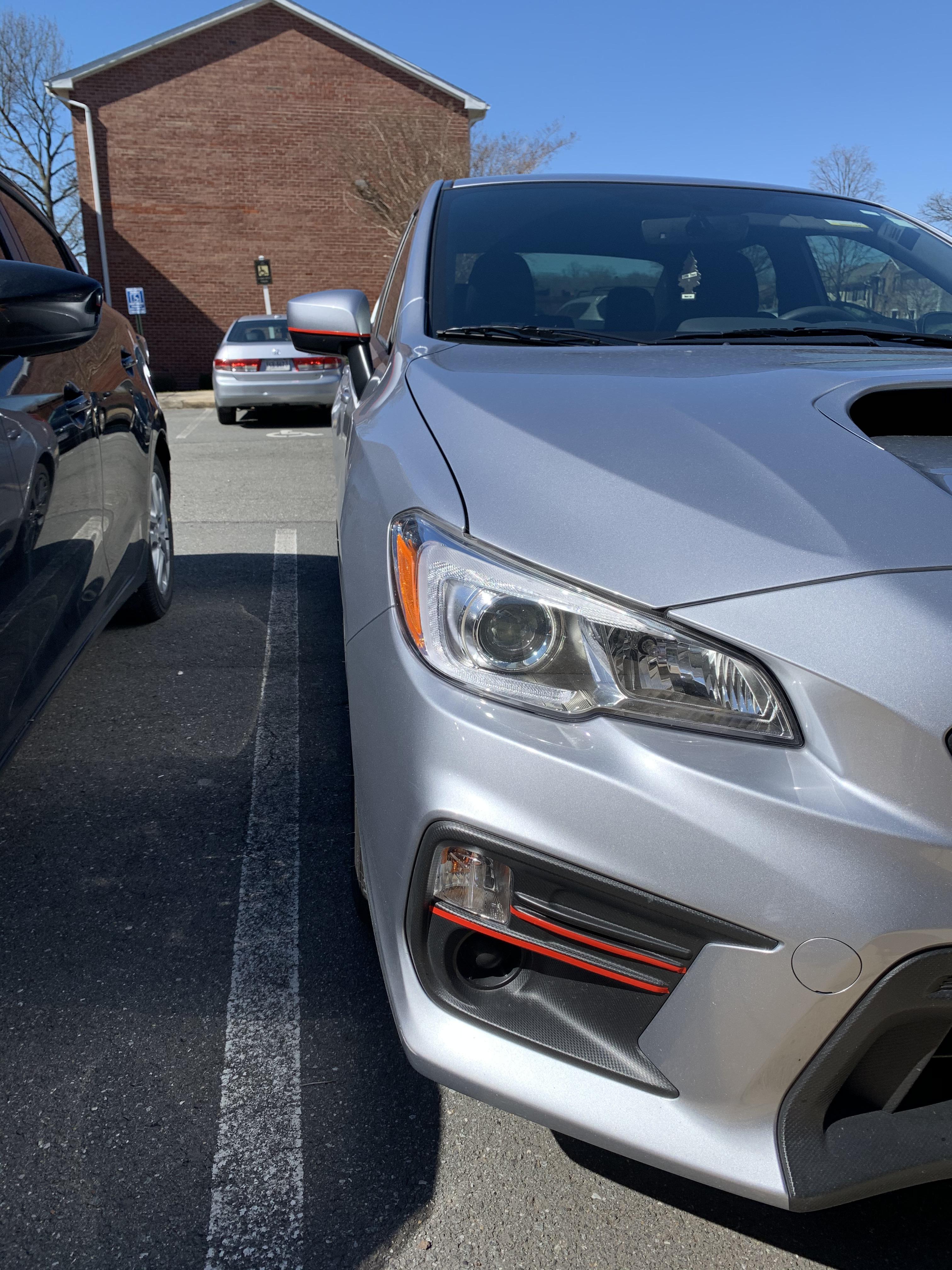 Took advantage of the nice weather and pinstripe tape find at Autozone