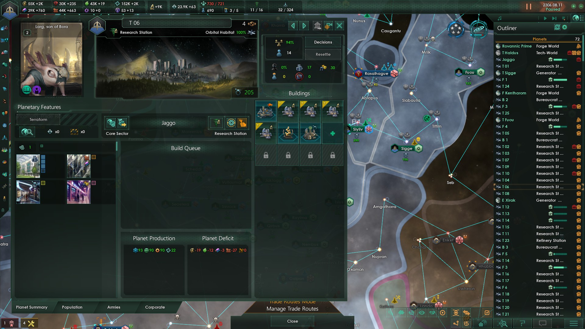 Efficient trading habitats with 200+ trade value from 14 pops r