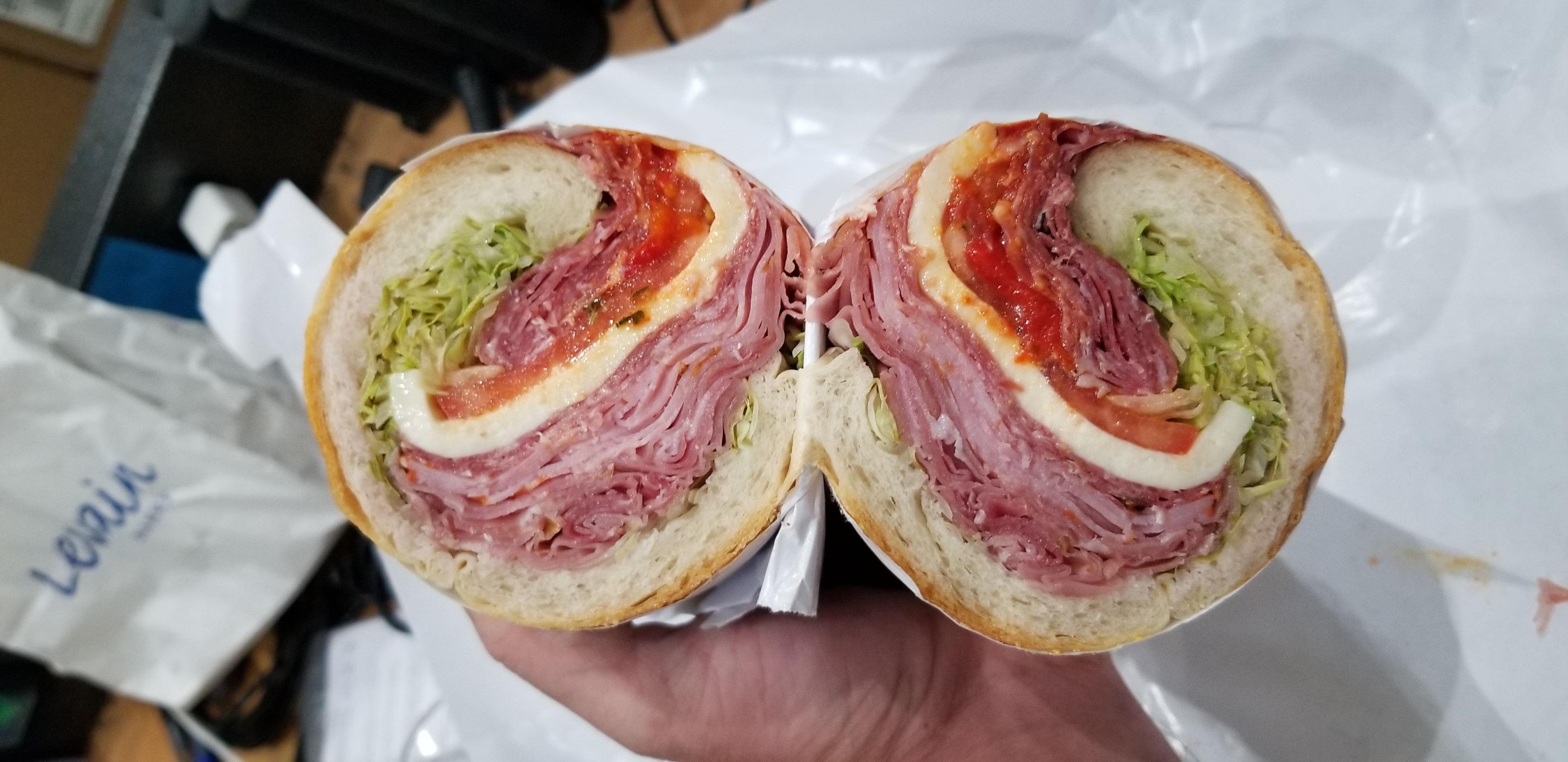 Ham, salami, prosciutto, mozzarella, roasted red peppers, tomato
