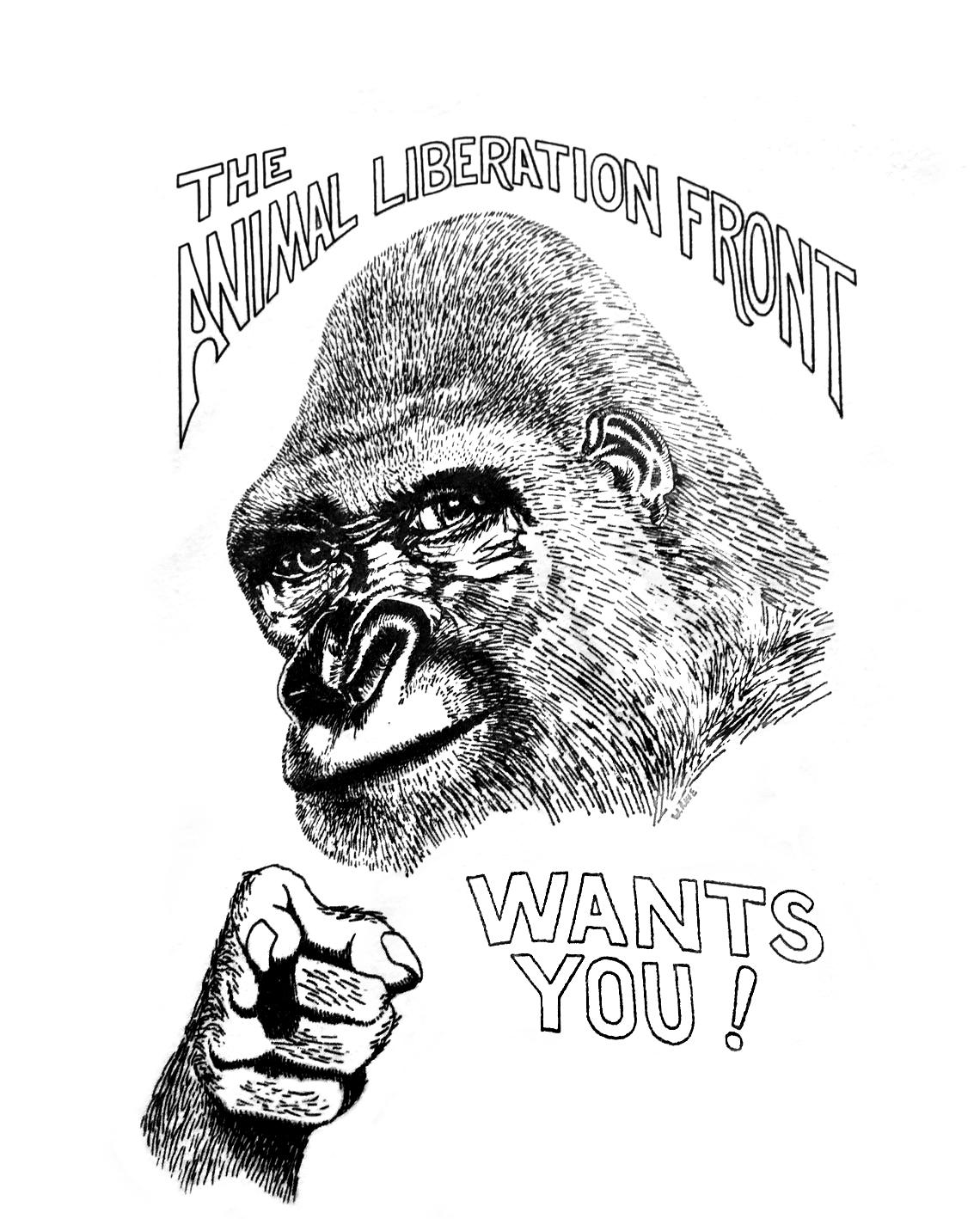 The Animal Liberation Front Wants You! 1970s r/PropagandaPosters