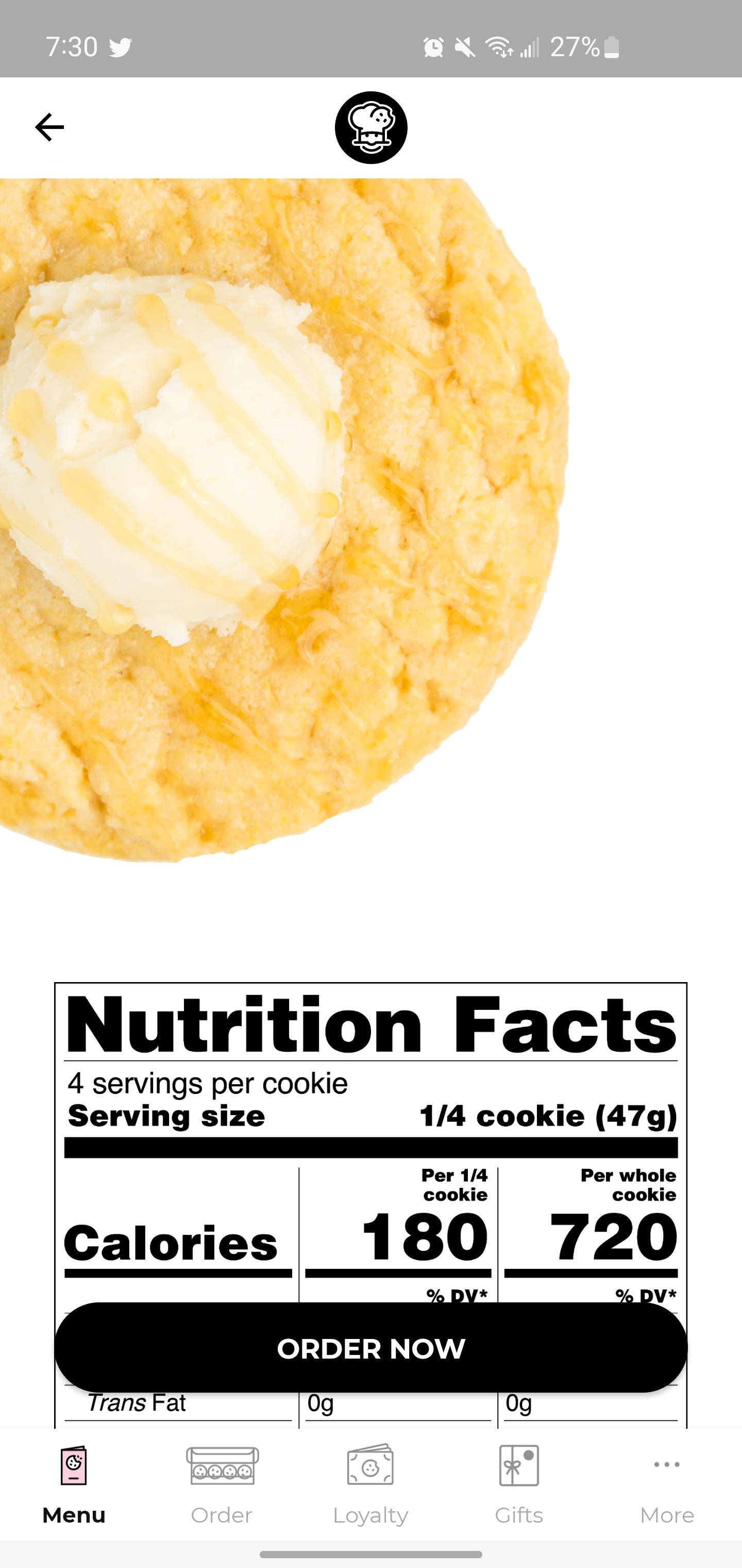 does anyone know what happened to the cornbread calories, it used to be