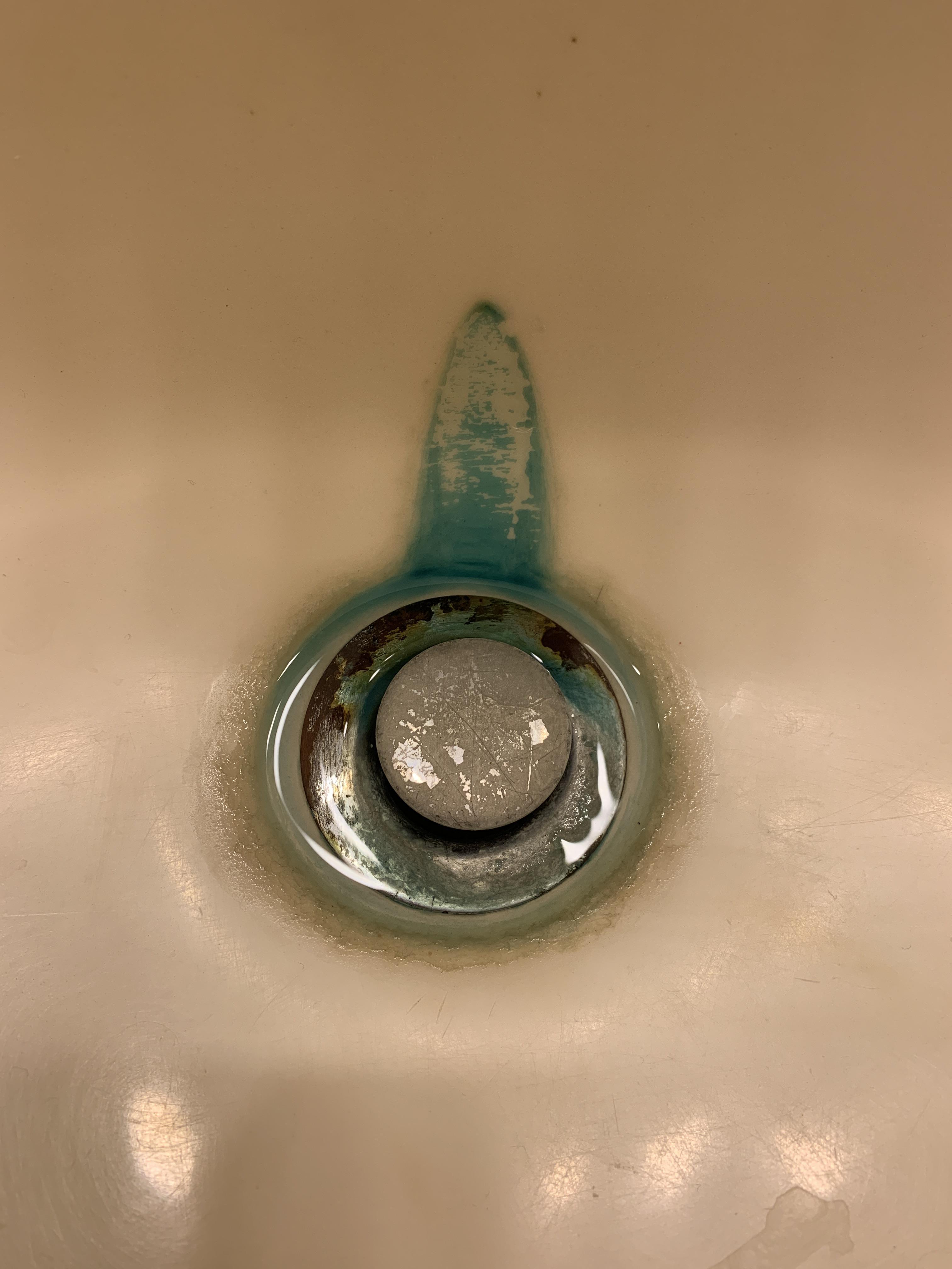 Just moved into our new place and two of our bathroom sinks look like