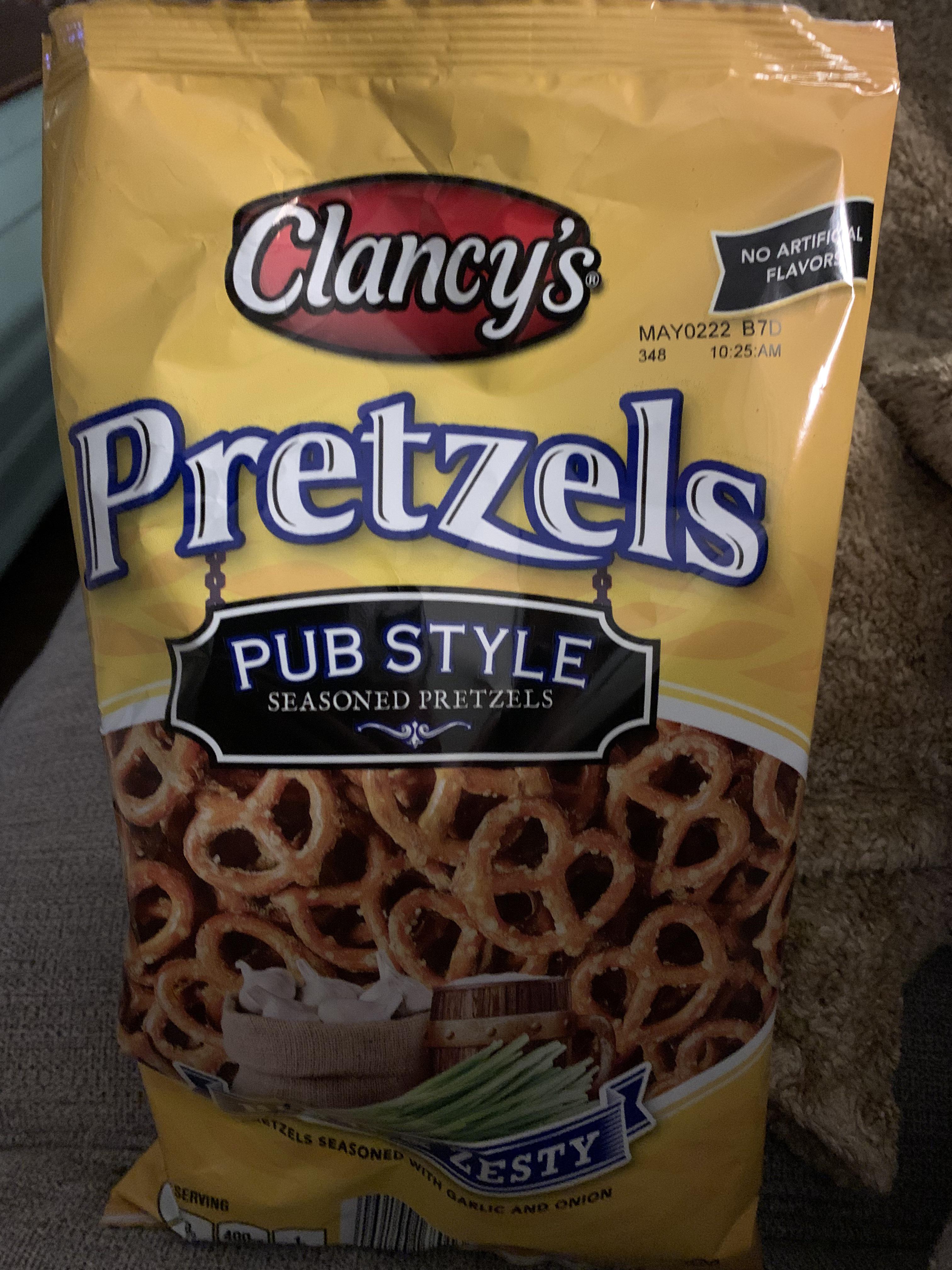 I brought these Clancy’s Pub Style Pretzels to an NYE party tonight