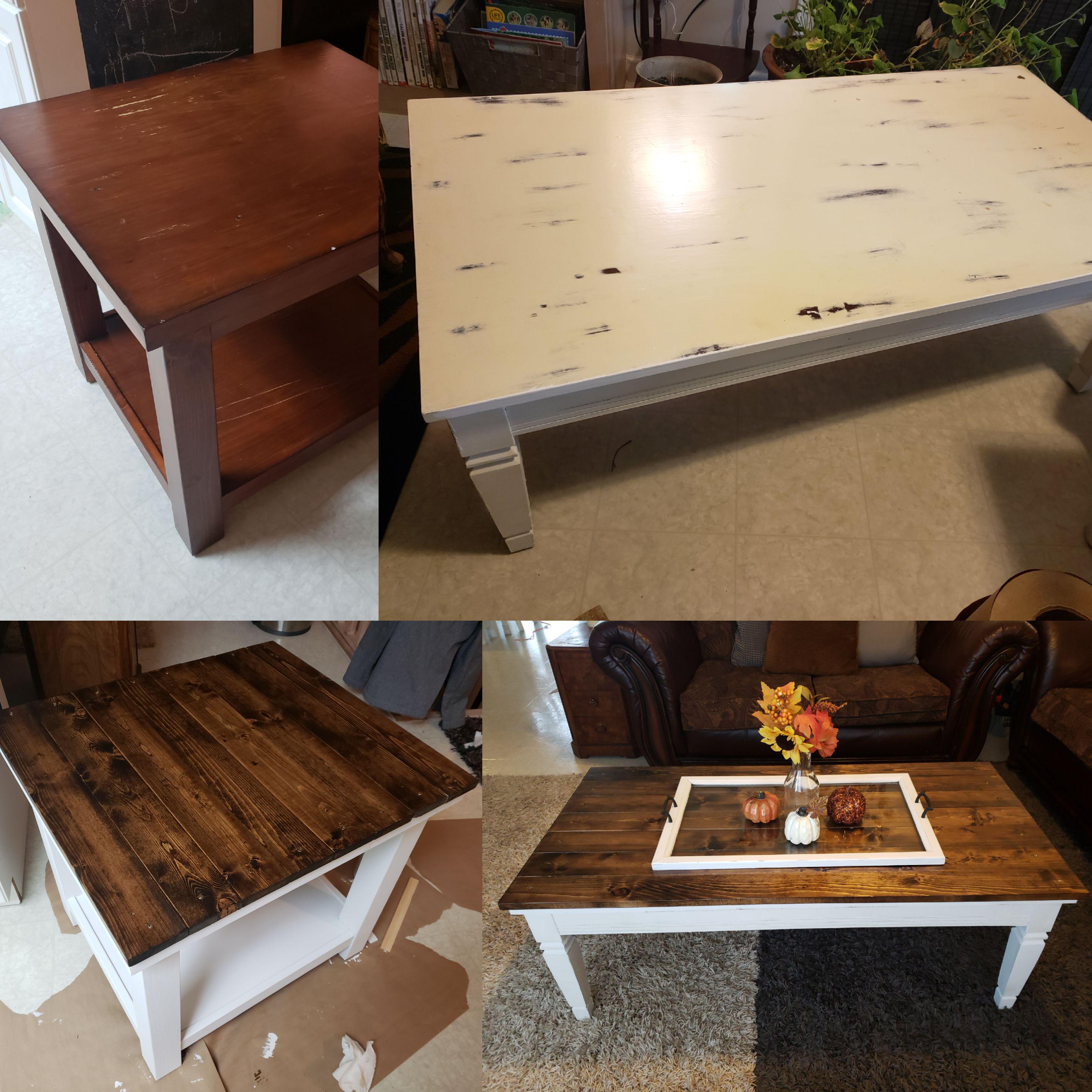 Turned some mismatched furniture into a matching set! r/somethingimade