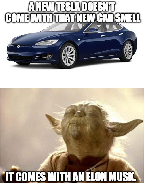 Tesla New Car Smell r/memes