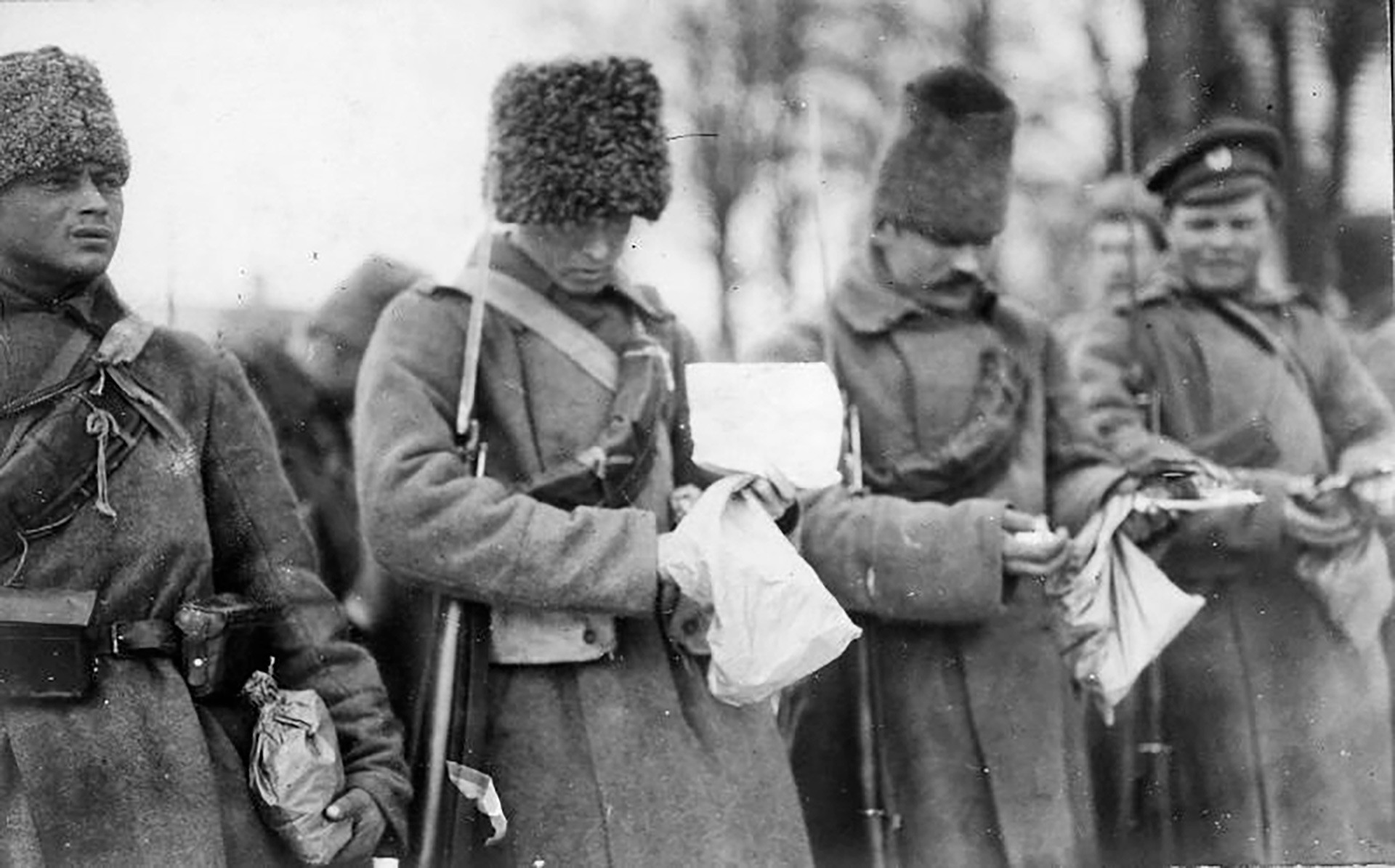 Imperial russian soldiers during WW1, (Cossacks). Cossacks were famous