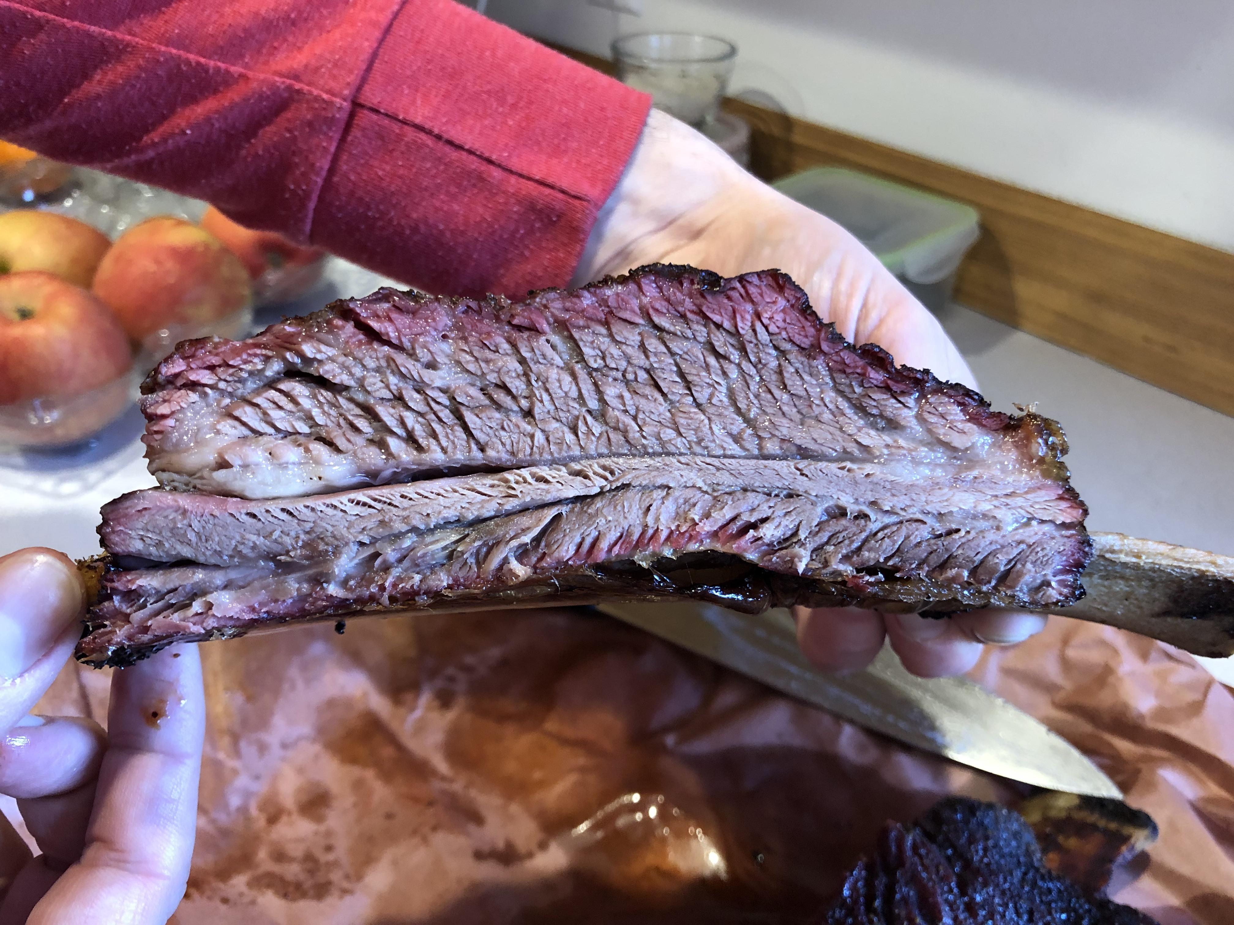 First time making Dino ribs. Pulled them out too soon so had to put