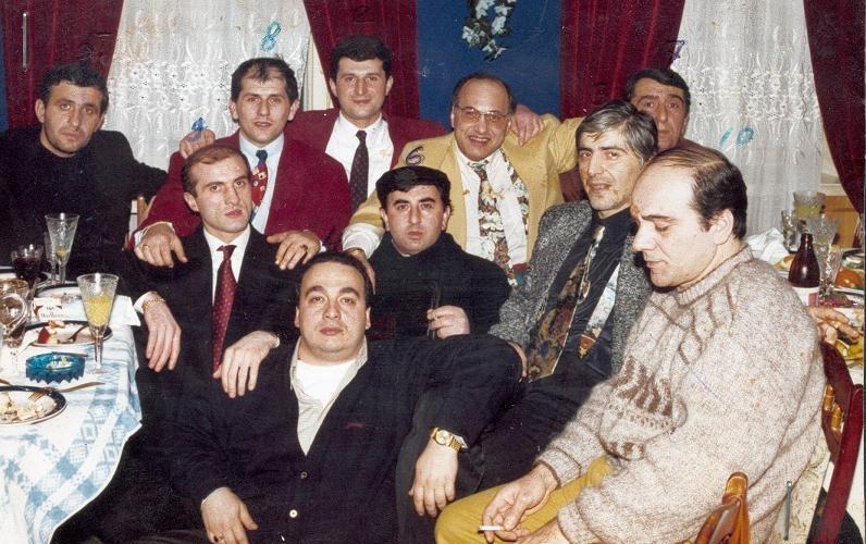 Thieves In Law Mafia) pictured together in Moscow