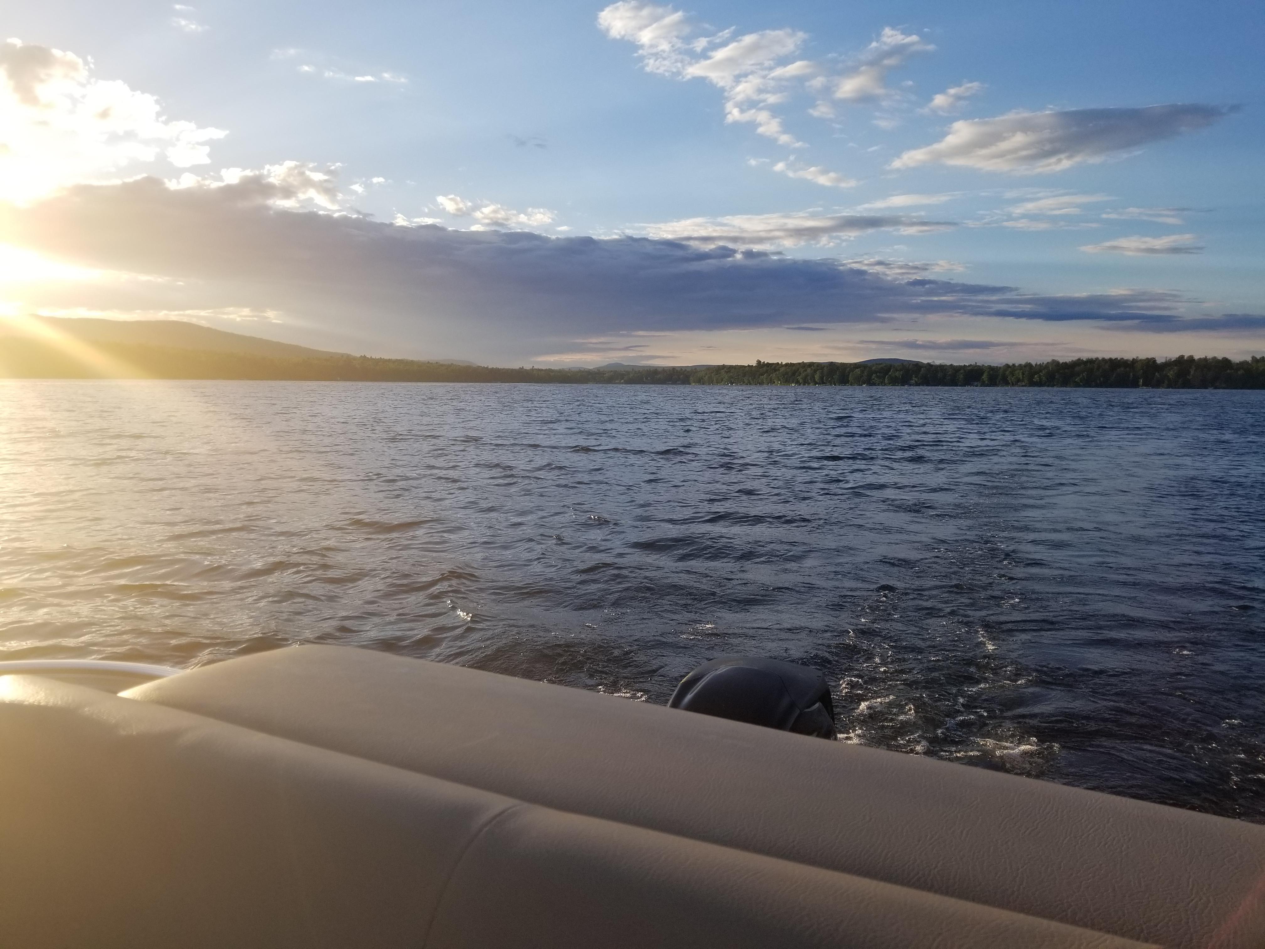 Evening boatride on Piper Pond r/Maine