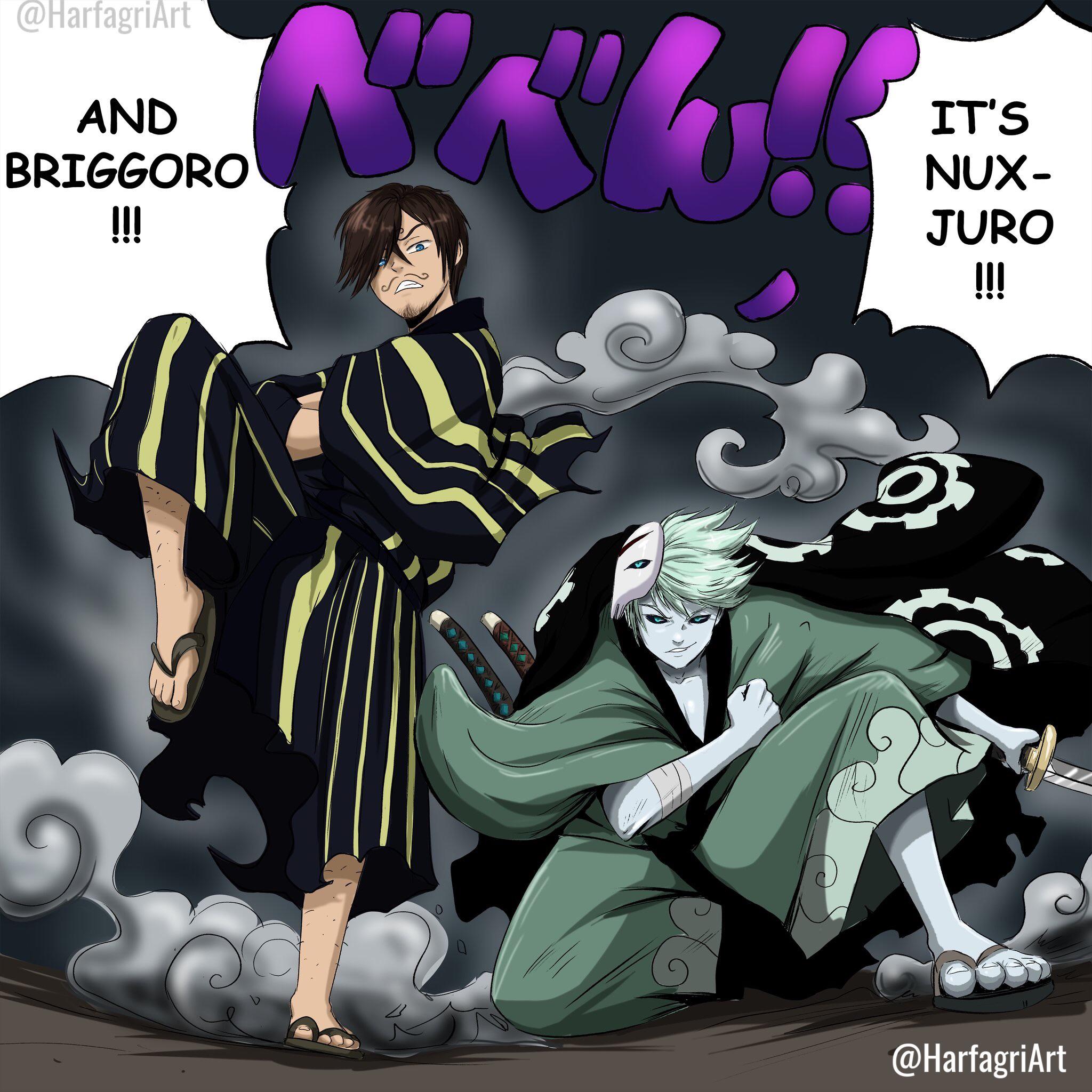 NUX & BRIGGS WANO KUNI (I had a meme I made a while back commissioned