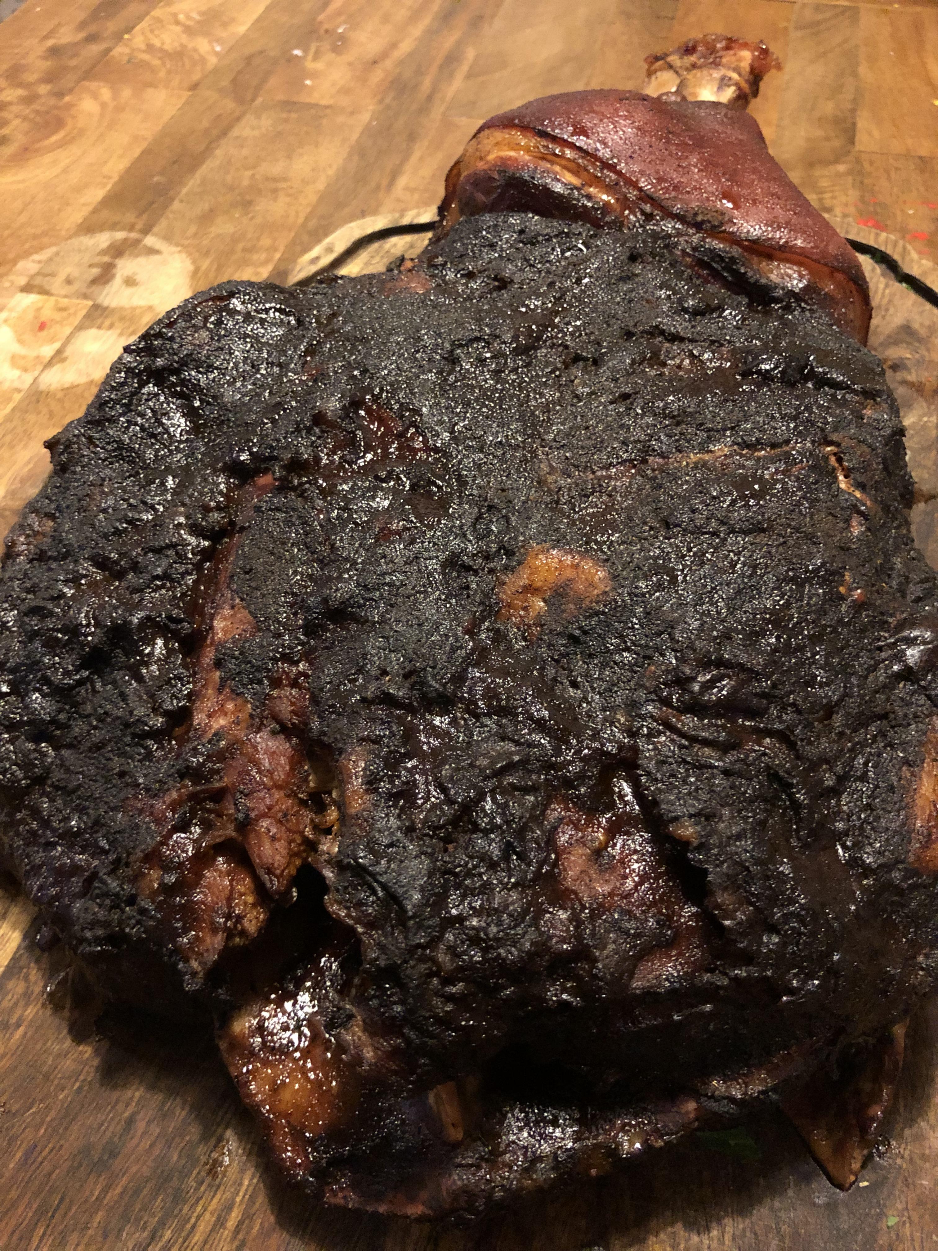 Pork Shoulder smoked for 19 hours. My best yet! smoking