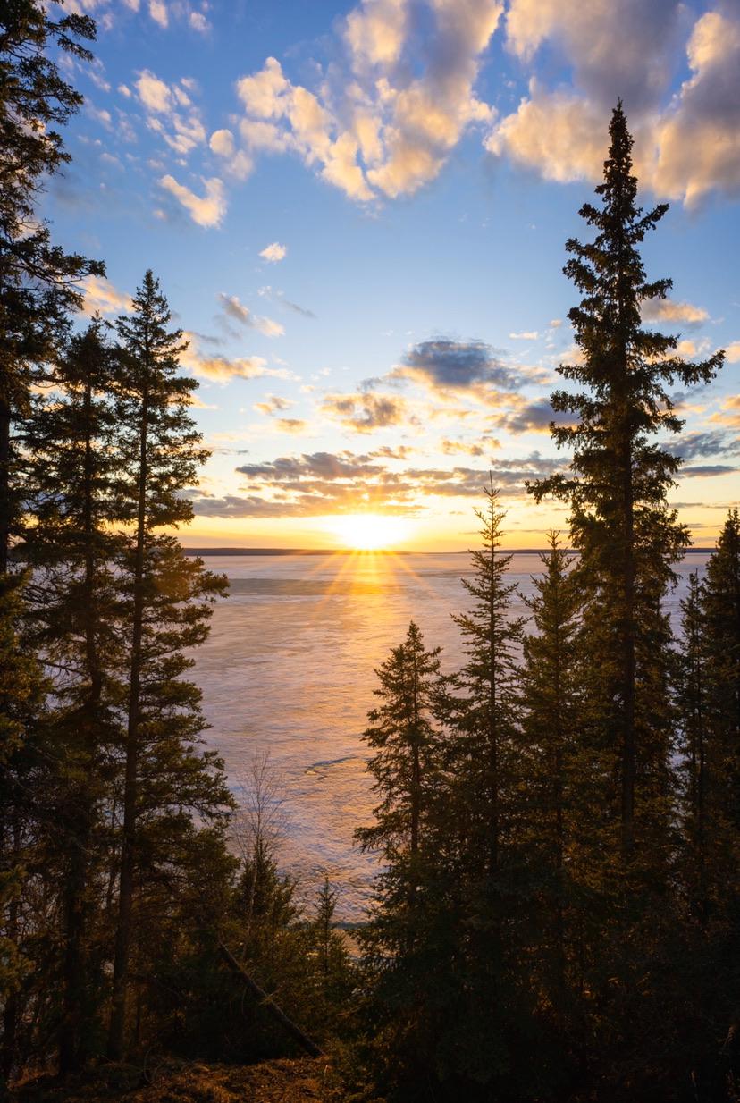 A sunset at Waskesiu. April 29, 2020. r/saskatchewan