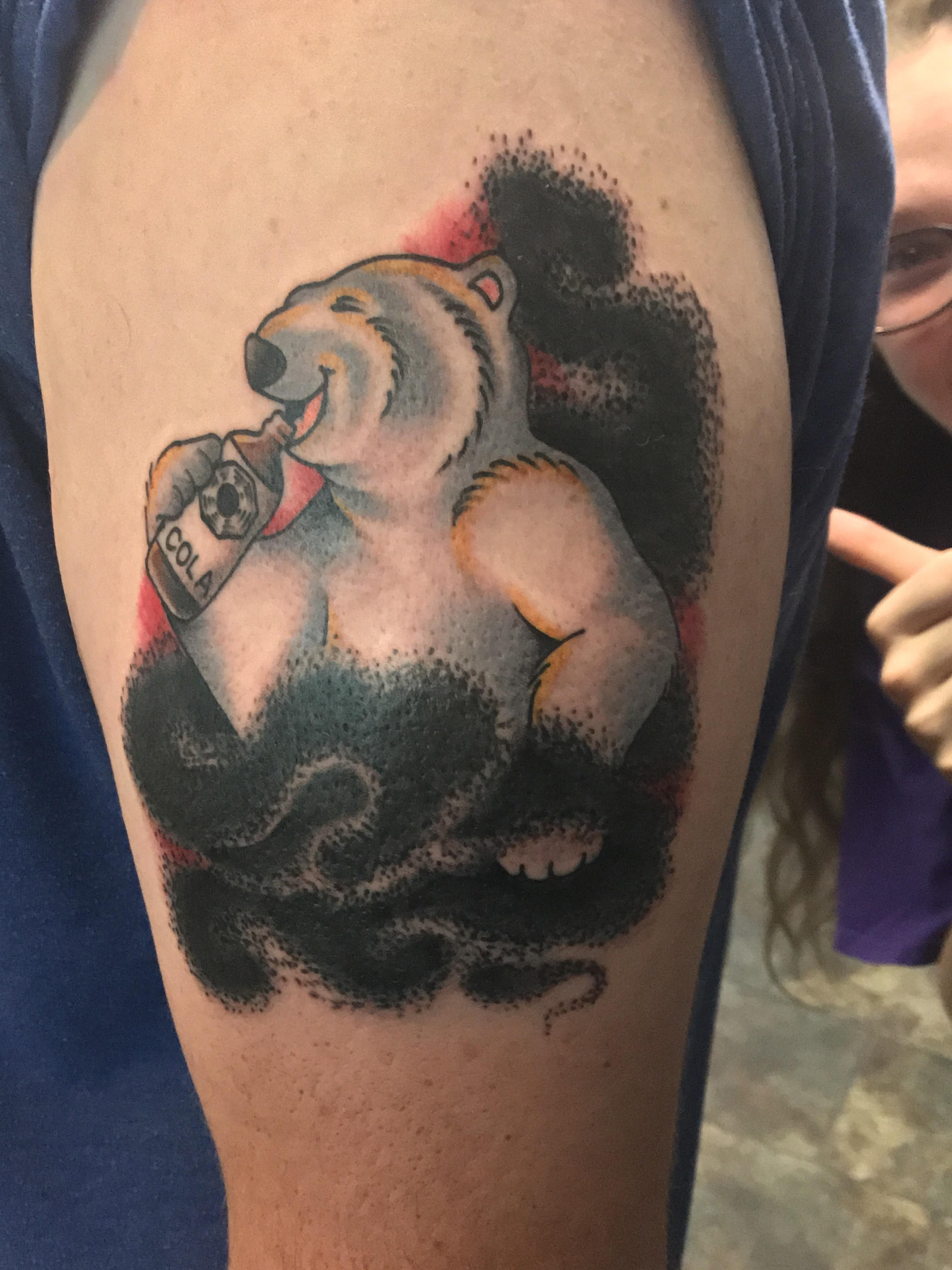 Lost tattoo done by Christopher Dolsen, Silver Eagle