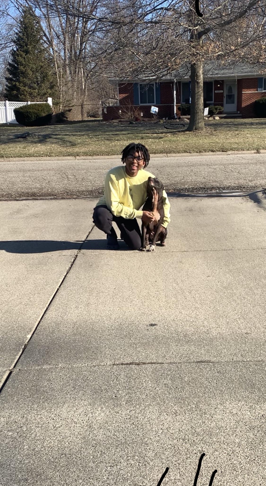 Me reunited with my dog after she ran away for 11 months (OC) r
