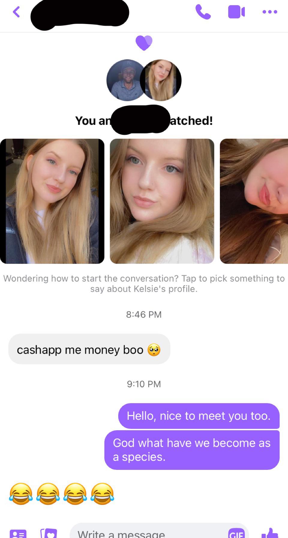 Faith in finding a relationship = gone r/Tinder