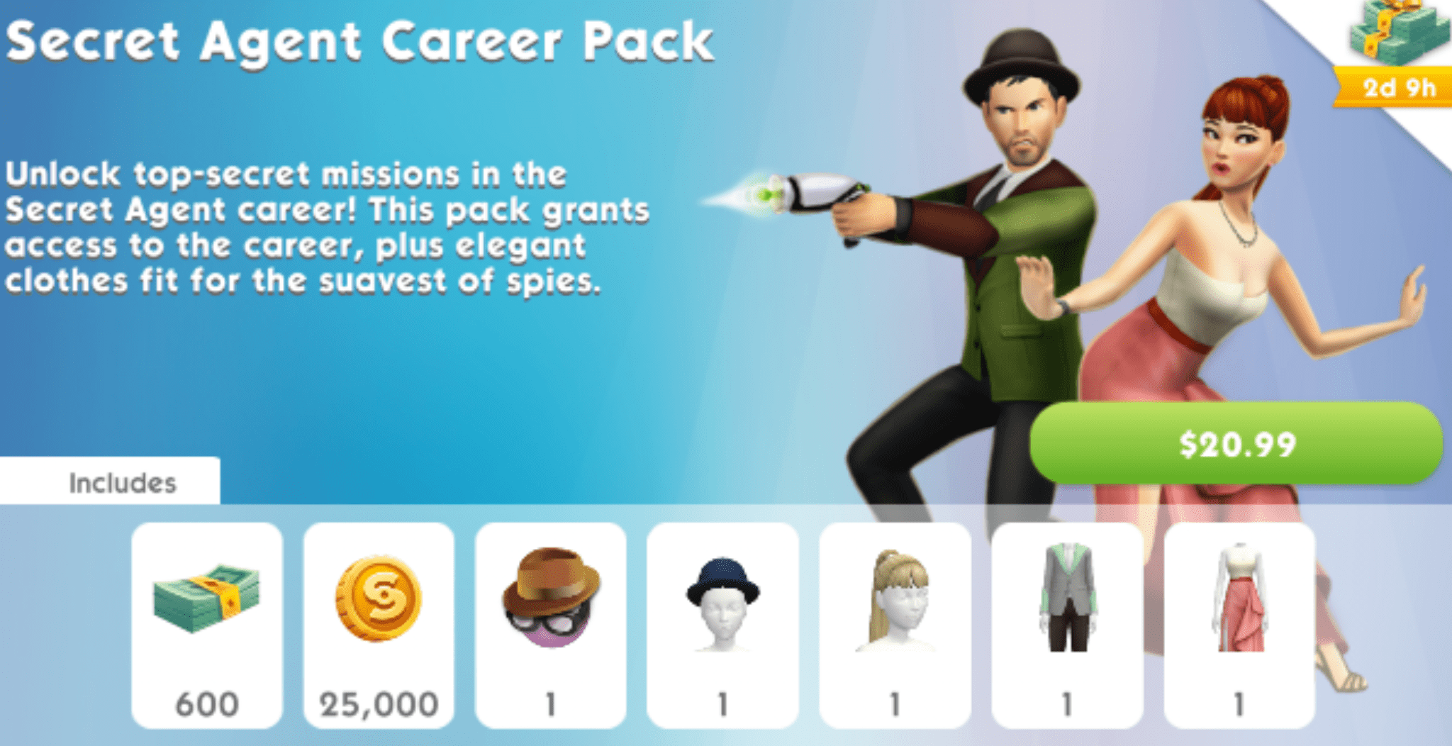 For those who asked about the Secret Agent pack the other day, I see it